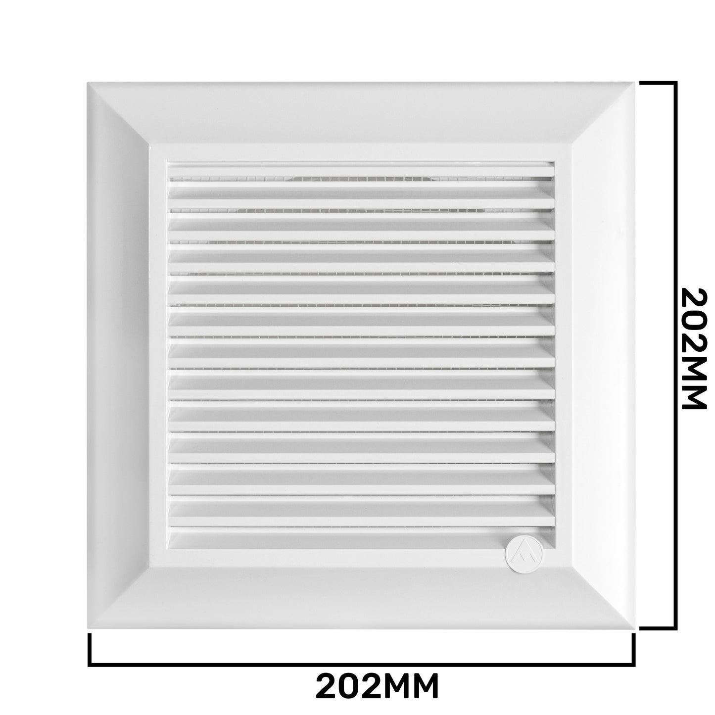 Louvre Vent White Duo Smart 165 fi 150mm With Fly Mesh for Home and Garden Use