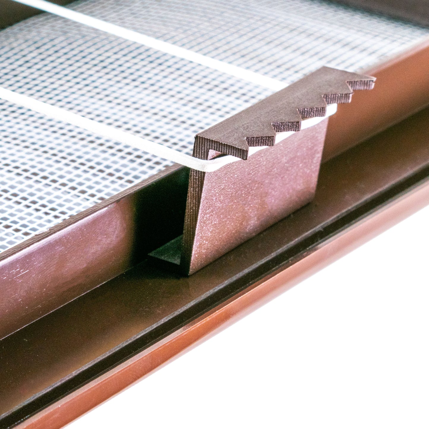 Louvre Vent Duo Smart 90/240 Brown 90mm x 240mm With Fly Mesh DIY Tool Accessory