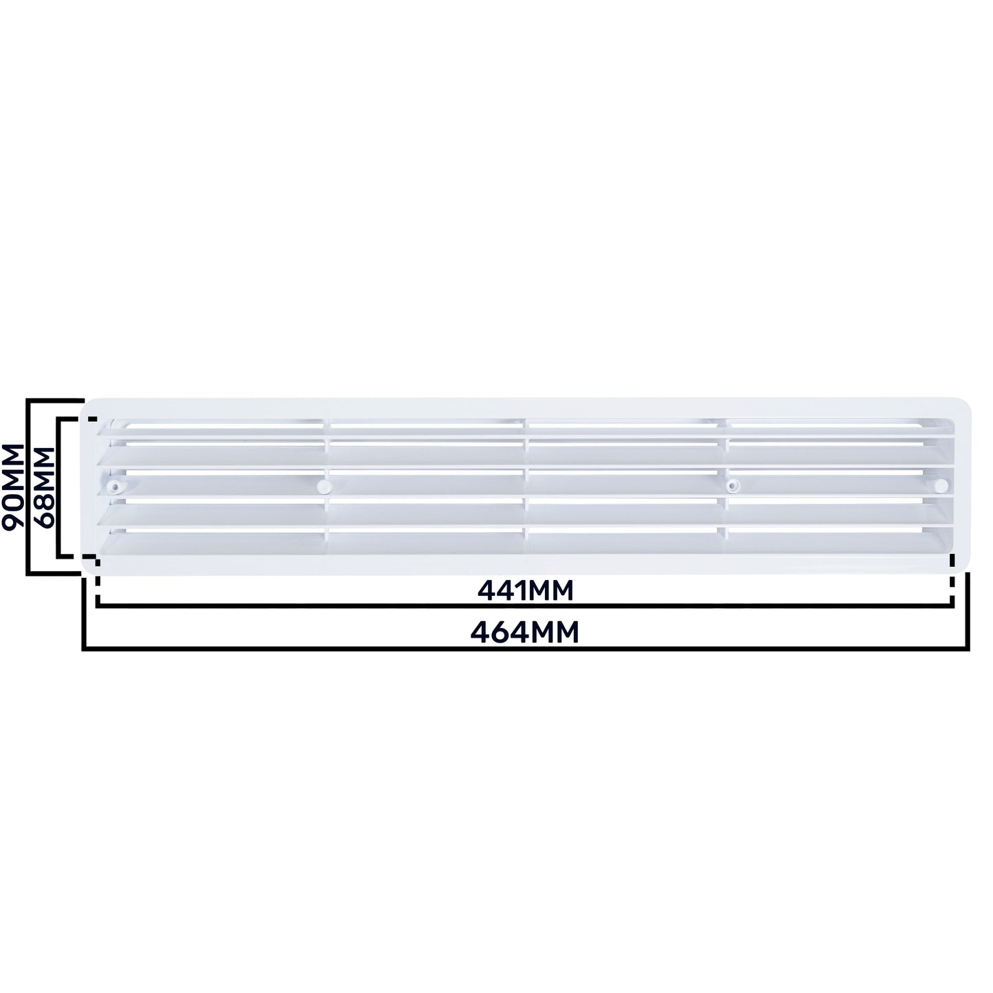 Door Louvre Vent KD 70mm-450mm DIY Tool Accessory Home and Garden Use
