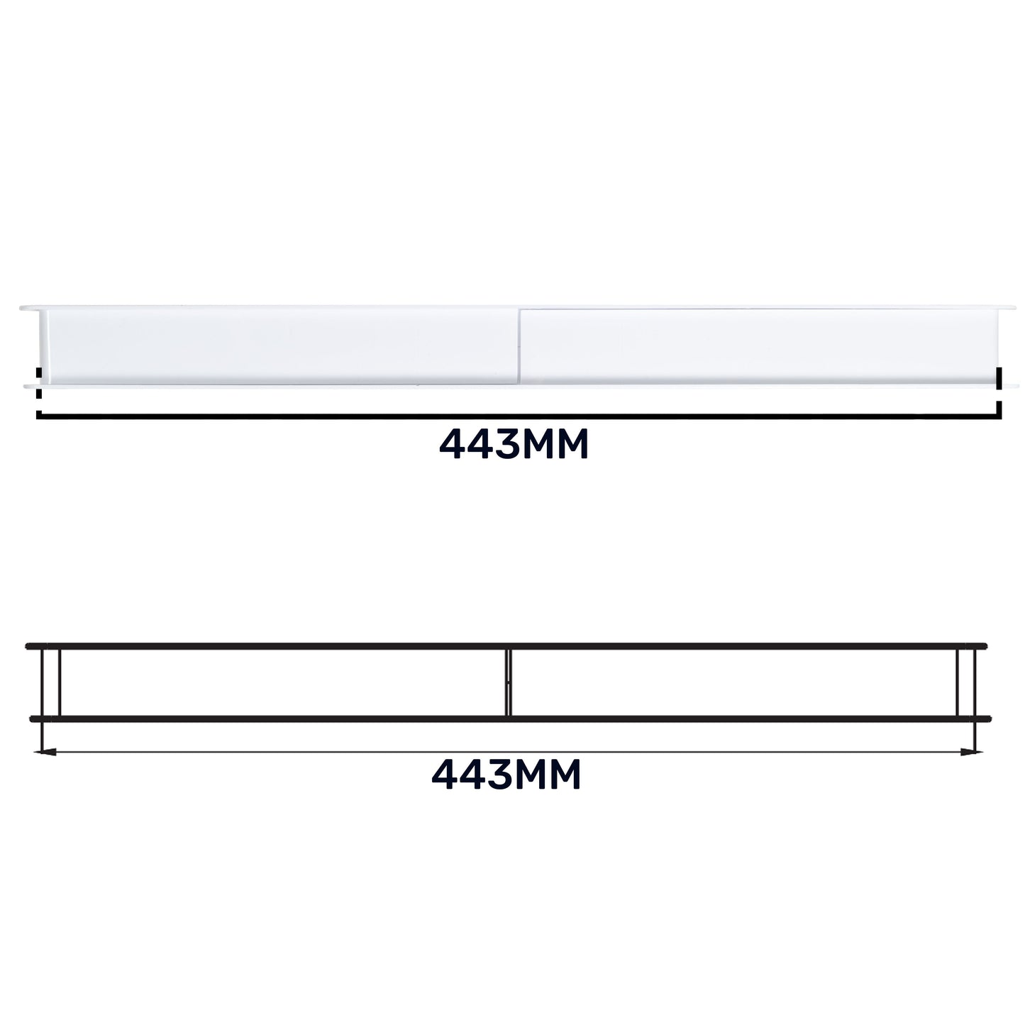 Door Louvre Vent KD 70mm-450mm DIY Tool Accessory Home and Garden Use
