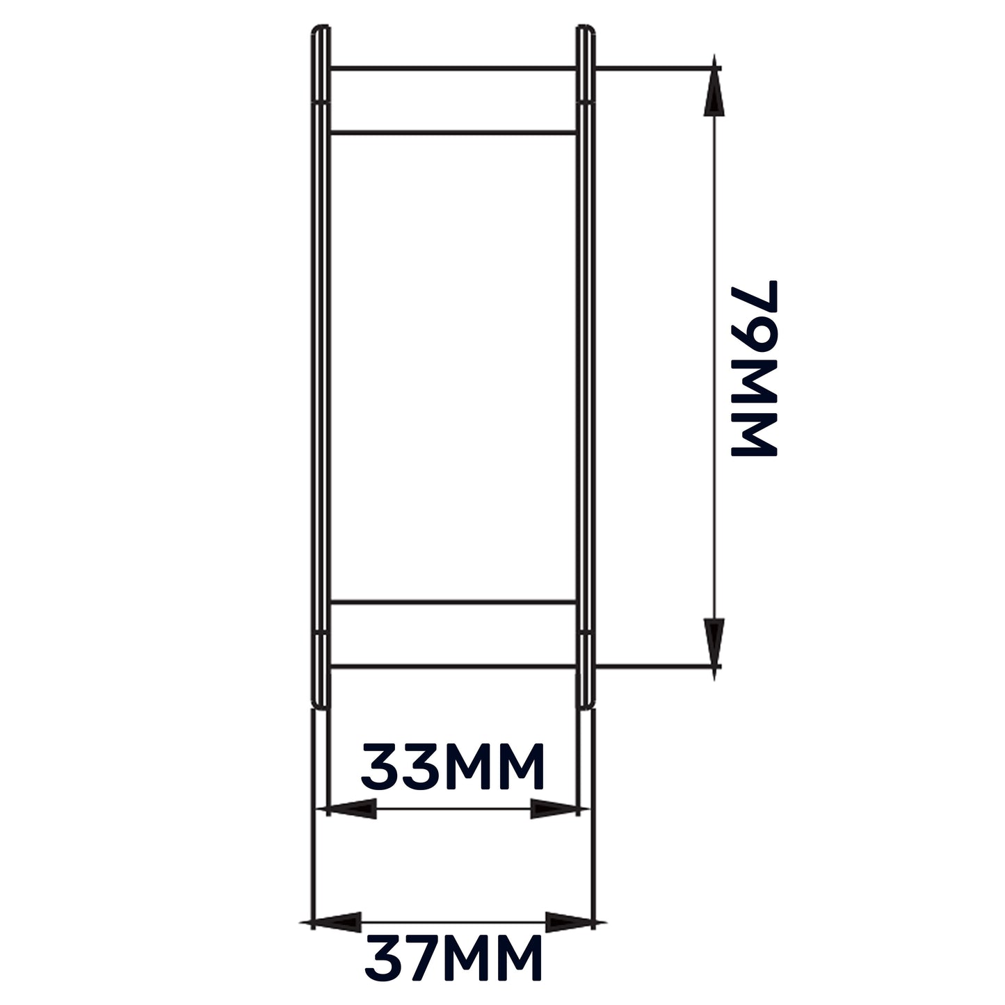 Door Louvre Vent KD 70mm-450mm DIY Tool Accessory Home and Garden Use