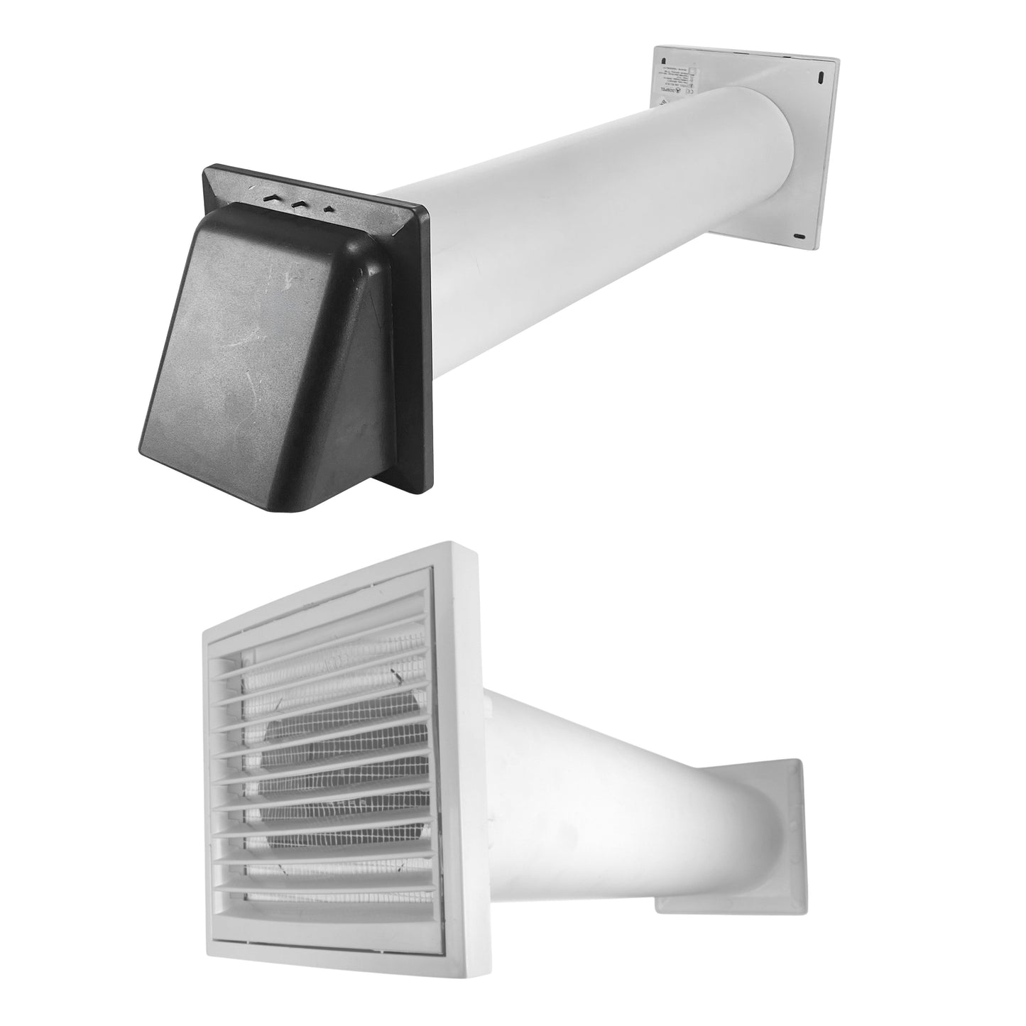 AP Supplies Through Wall Ventilation Kit Louvre Vent VC-KR0153 with Graphite External Vent