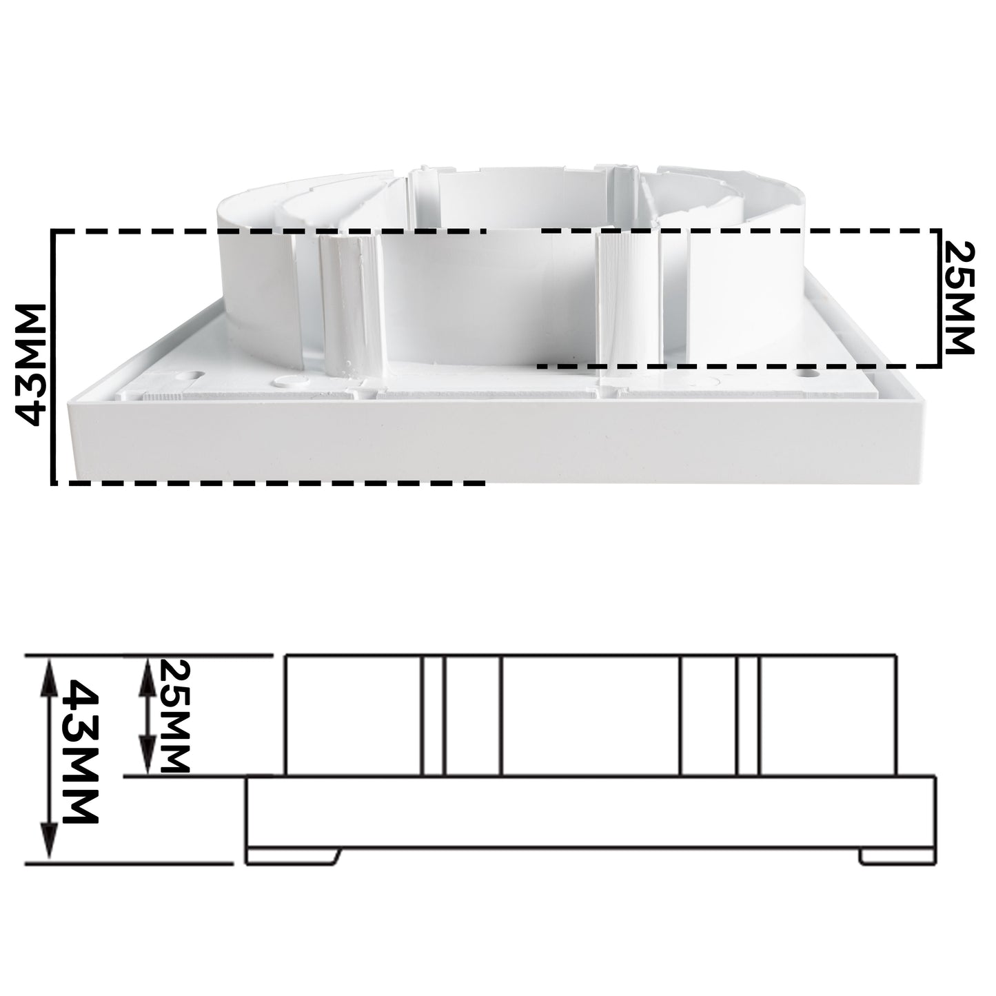Louvre Vent KR100/125 Water Flow Control Home and Garden Use