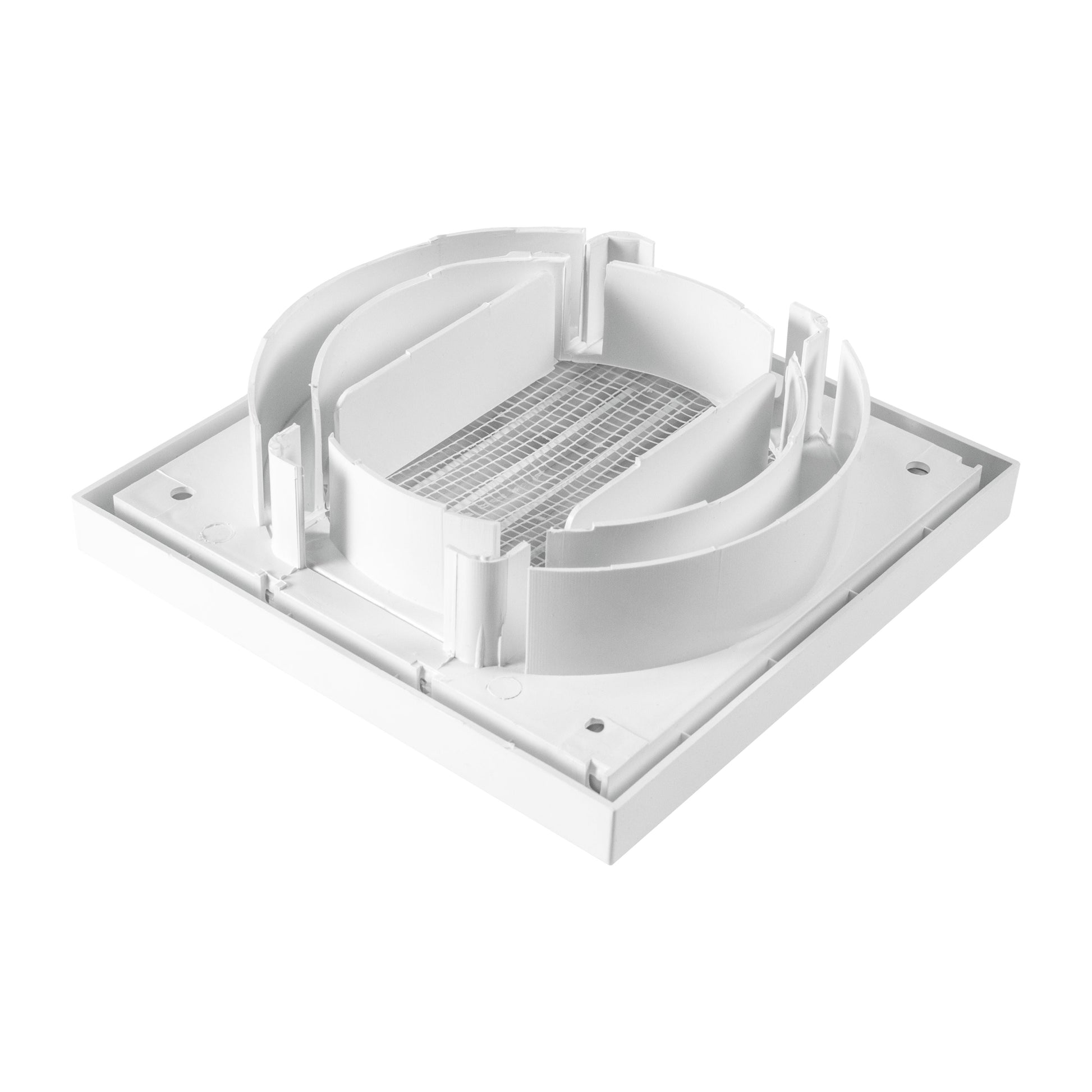 AP Supplies Through Wall Ventilation Kit Louvre Vent VC-KR0153 with White External Vent