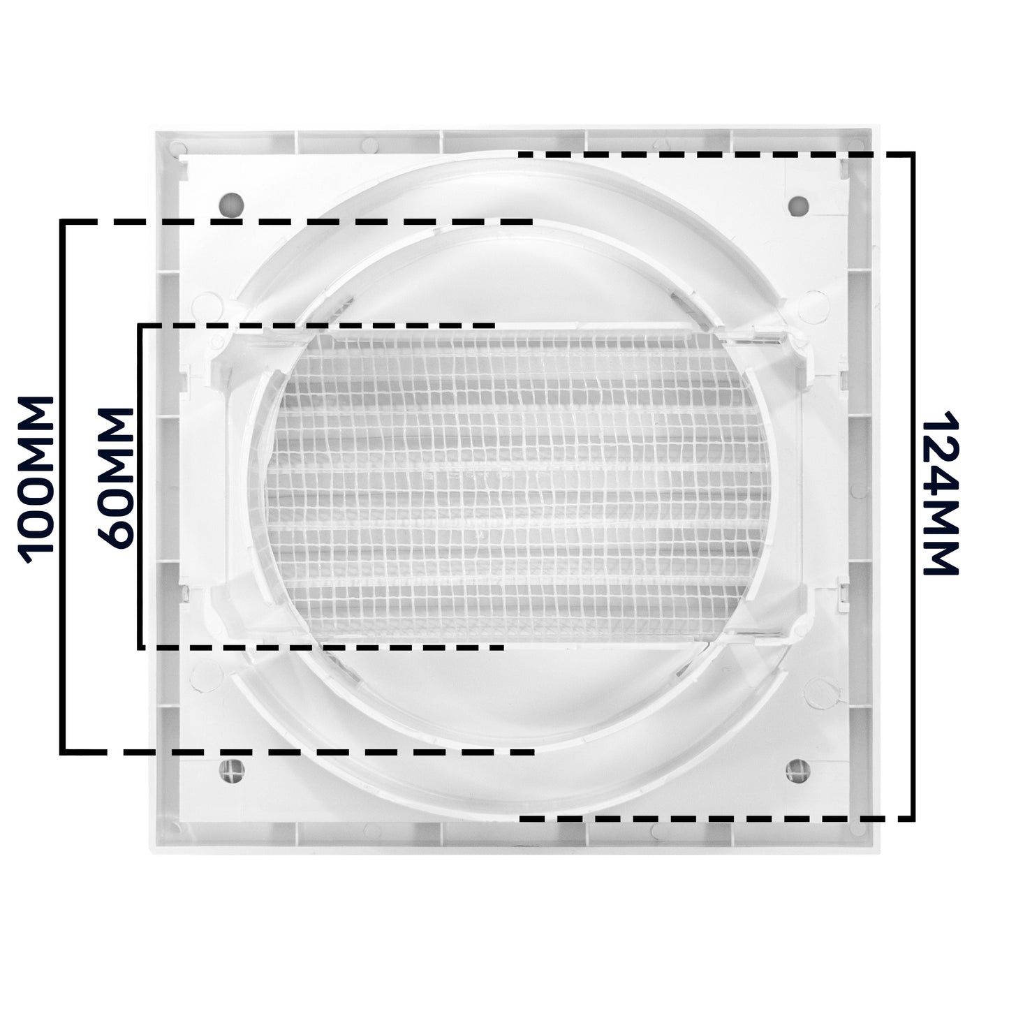 Louvre Vent KR100/125 Water Flow Control Home and Garden Use