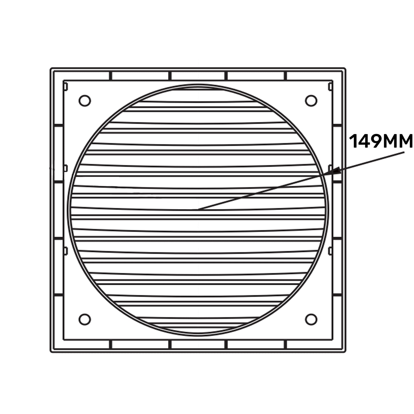 Louvre Vent KR150 DIY Tool Accessory Home and Garden Use