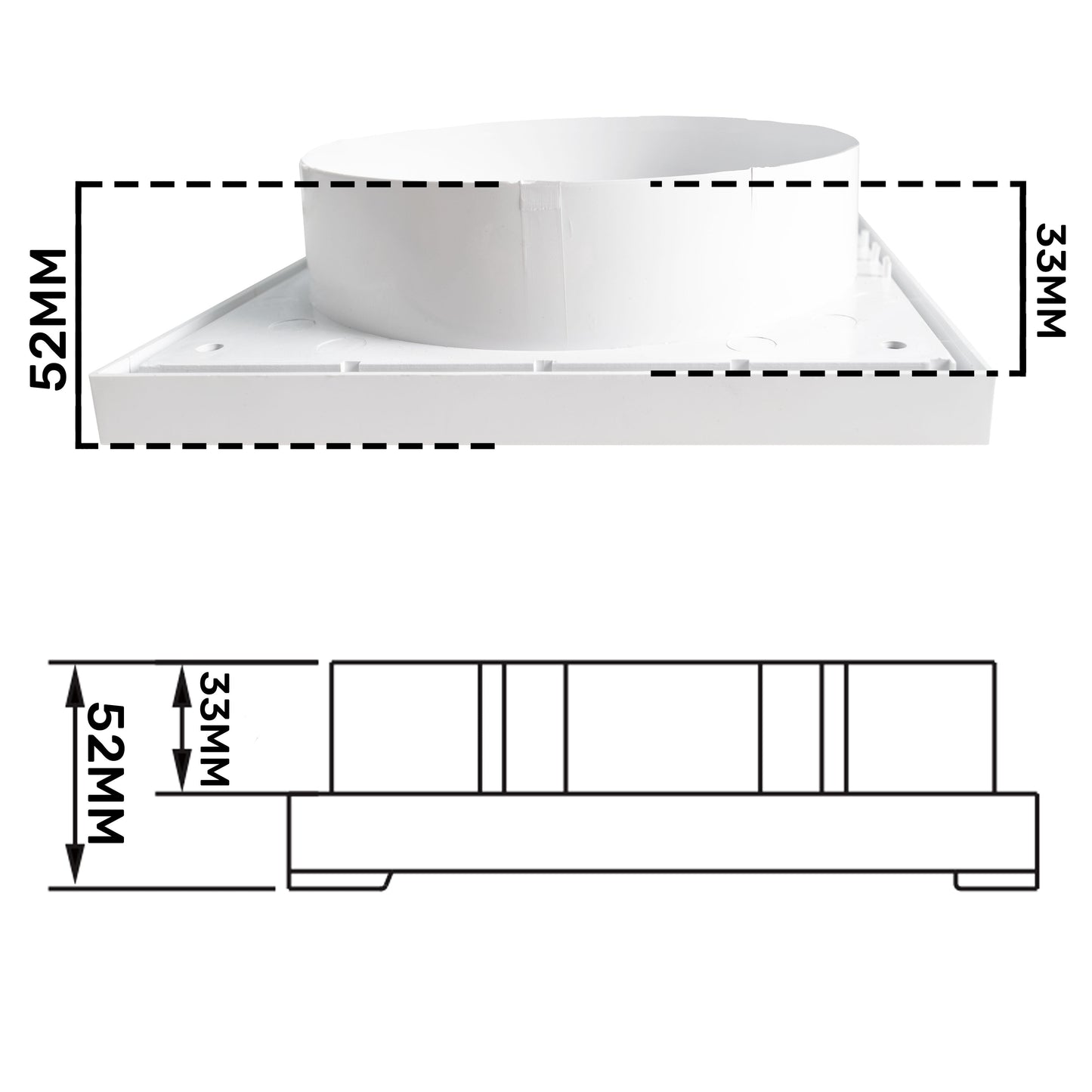 Louvre Vent KR150 DIY Tool Accessory Home and Garden Use