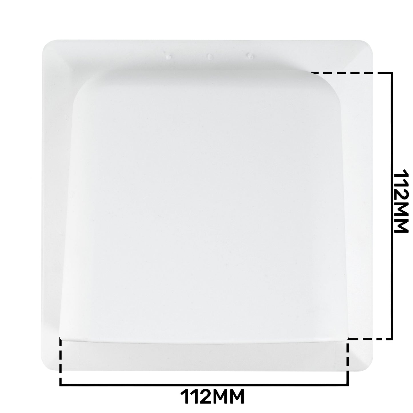 External White Louvre Vent KRD/100 fi100mm for Home and Garden Use