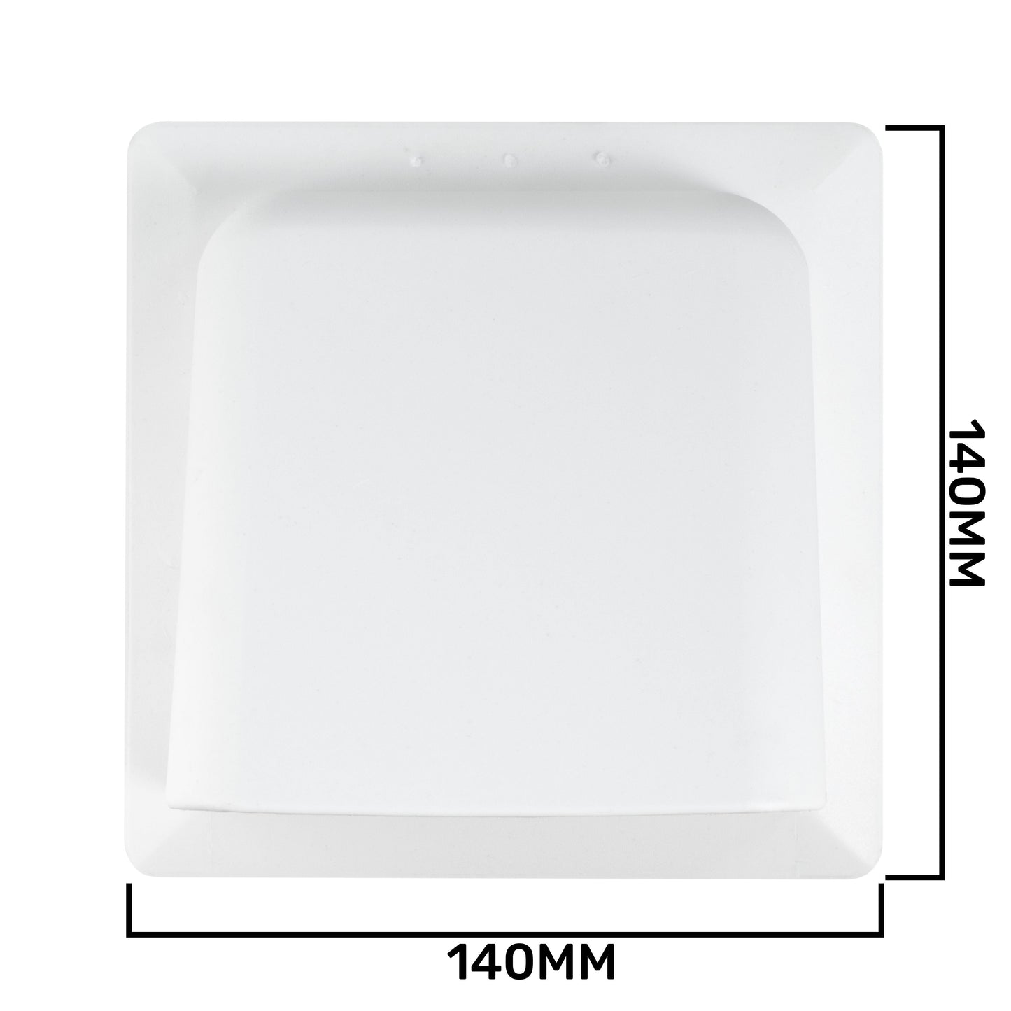 External White Louvre Vent KRD/100 fi100mm for Home and Garden Use