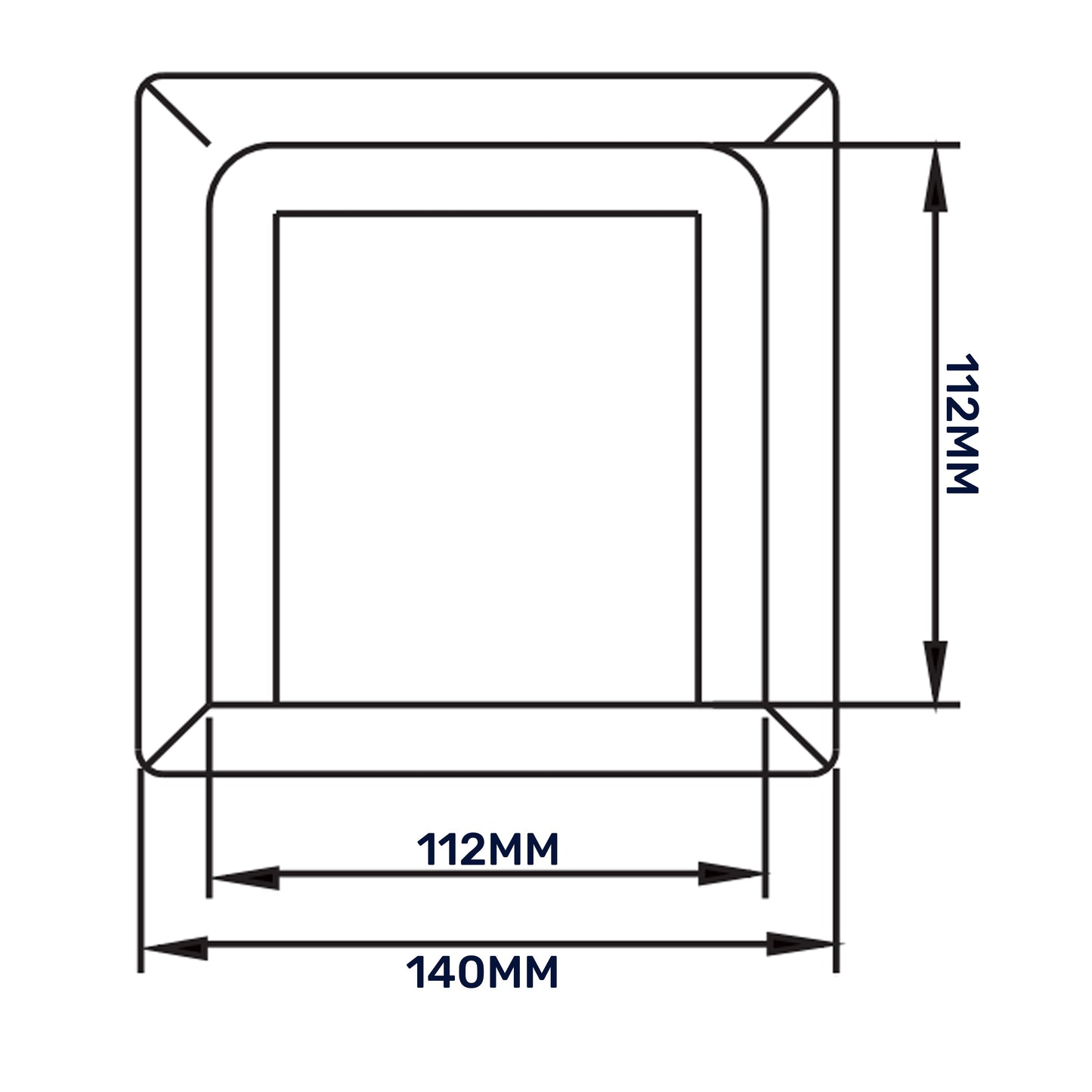 External Brown Louvre Vent KRD/100B fi100mm for Home and Garden Use