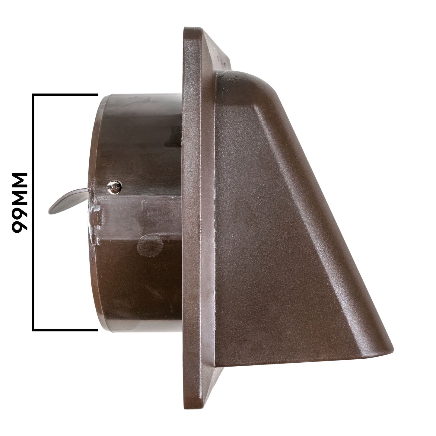 External Brown Louvre Vent KRD/100B fi100mm for Home and Garden Use