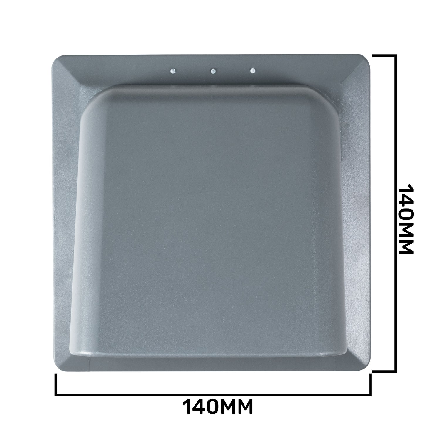 External Graphite Louvre Vent KRD/100G fi100mm for Home and Garden Use