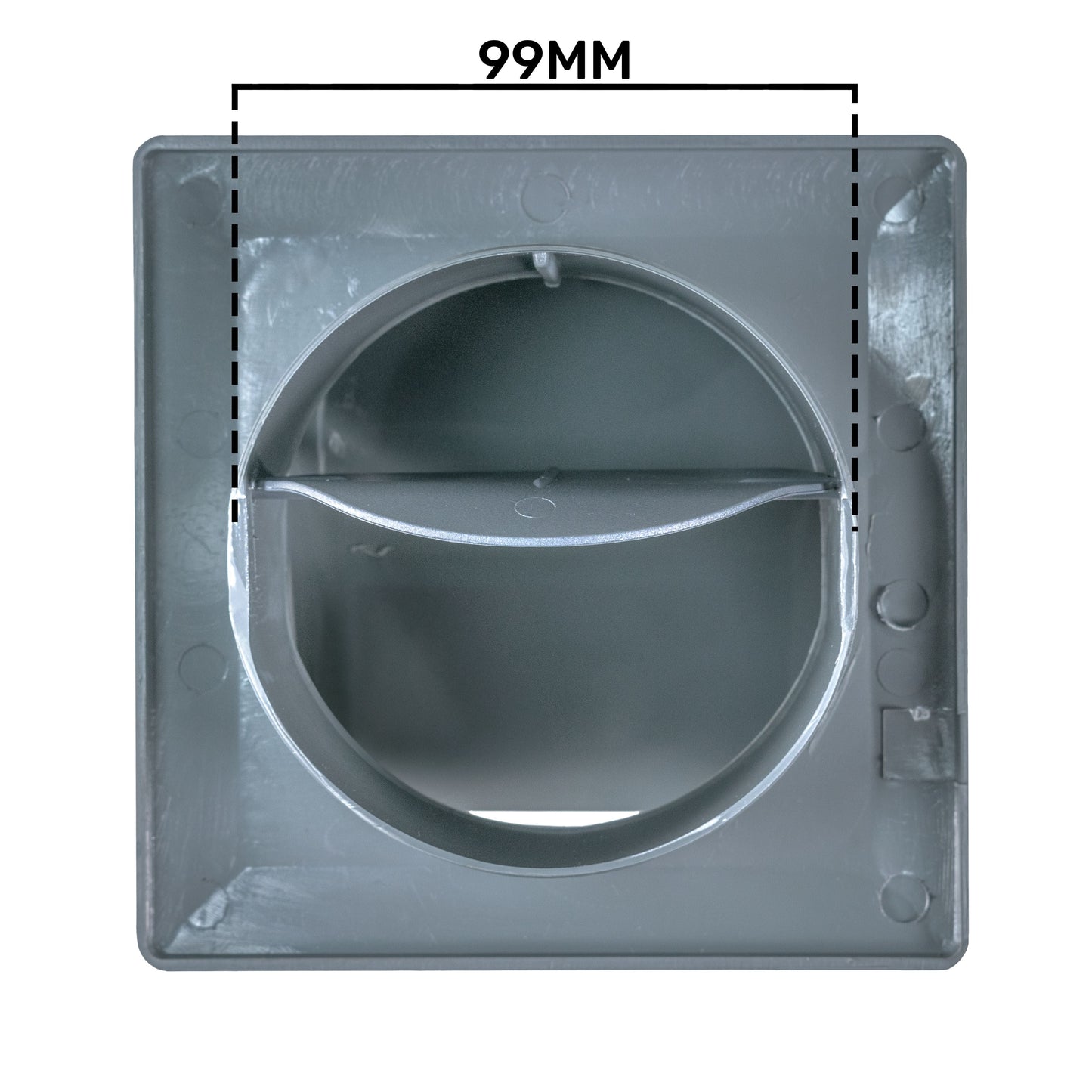External Graphite Louvre Vent KRD/100G fi100mm for Home and Garden Use