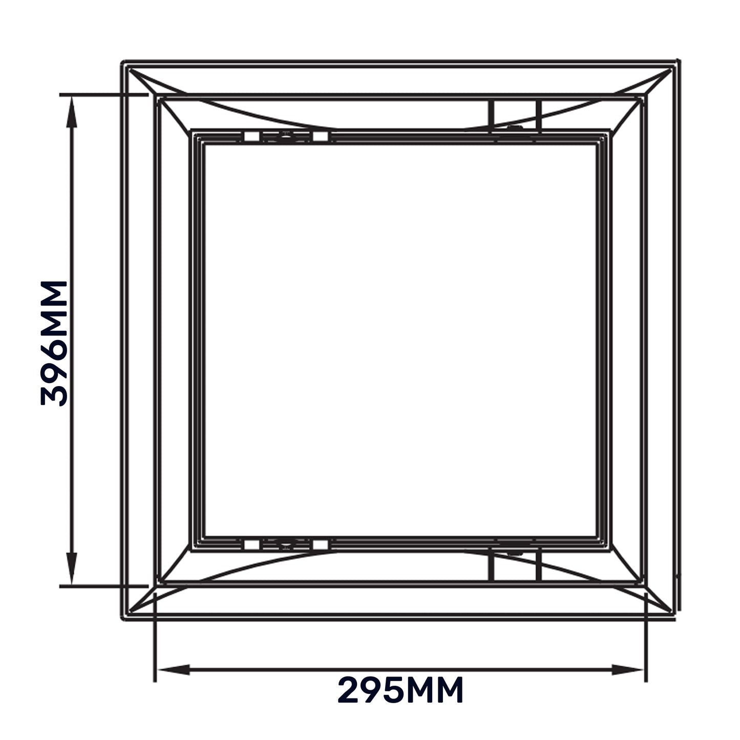Access Panel Door PP, White 300mm x 400mm DIY Tool Accessory Home and Garden Use