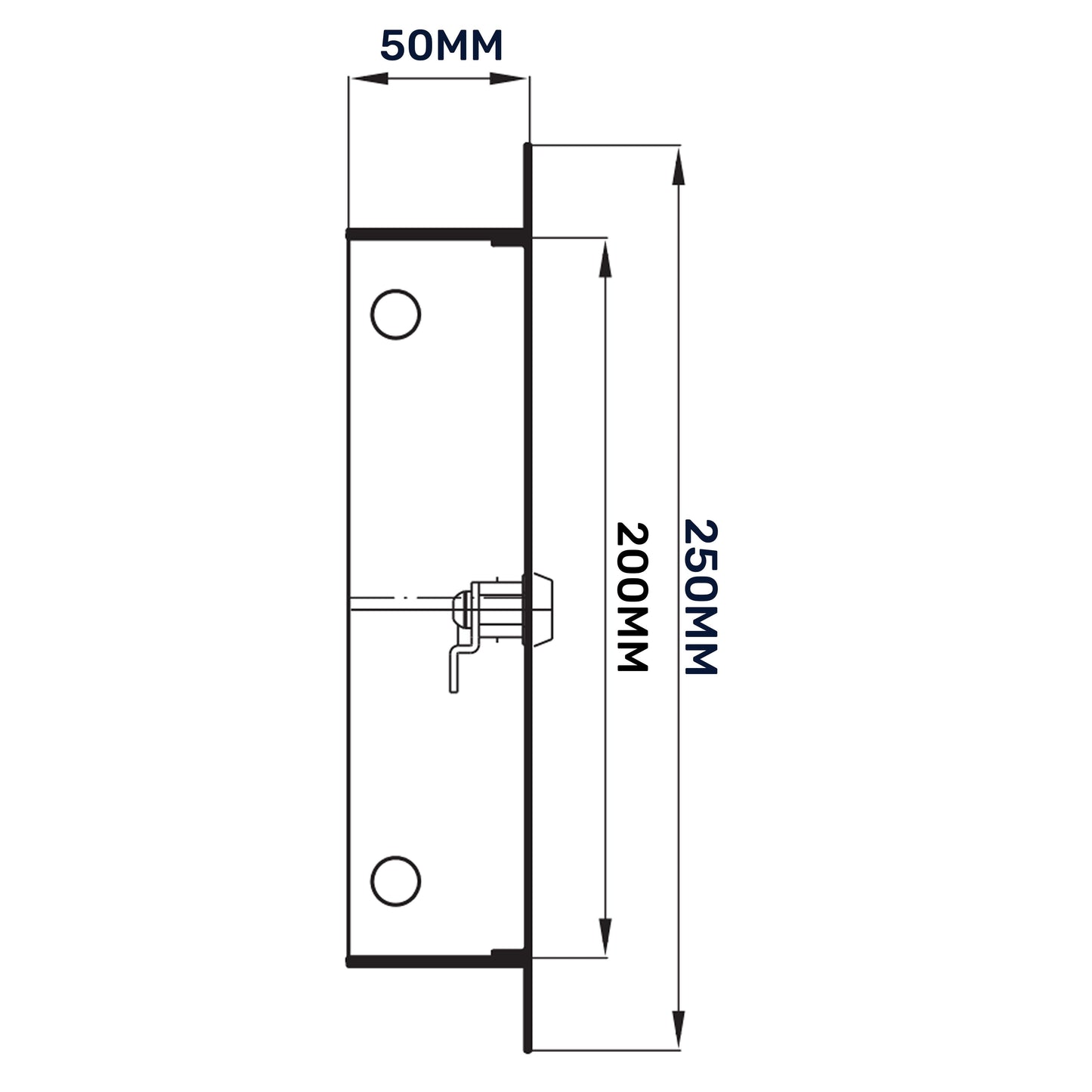 Access Panel Door Metal With Lock, White 150mm x 200mm for Home and Garden Use