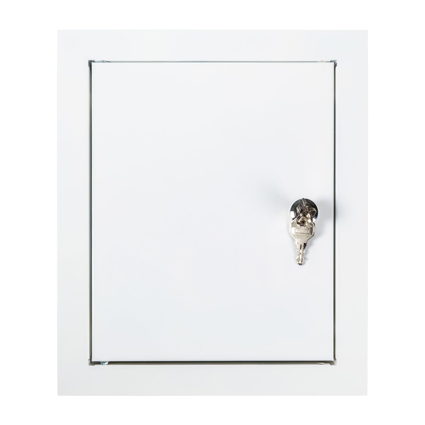 Access Panel Door Metal With Lock, White 200mm x 250mm for Home and Garden Use