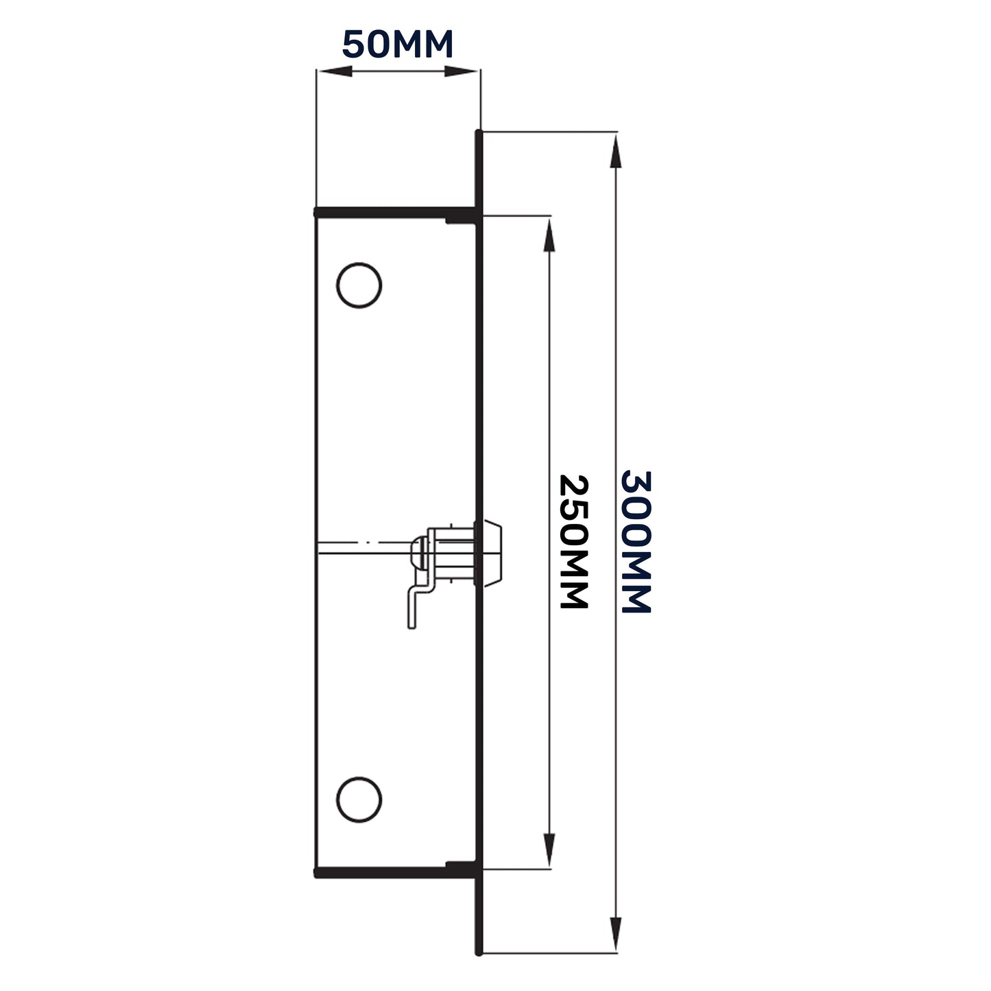 Access Panel Door Metal With Lock, White 200mm x 250mm for Home and Garden Use