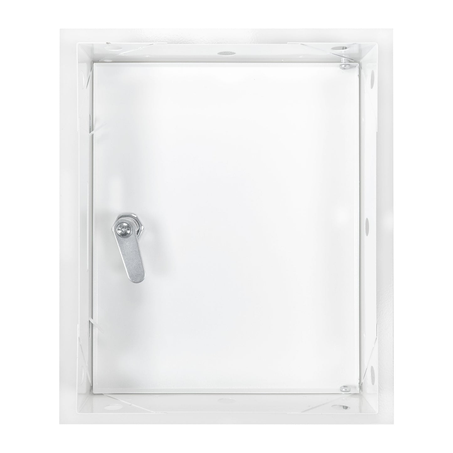 Access Panel Door Metal With Lock, White 200mm x 250mm for Home and Garden Use