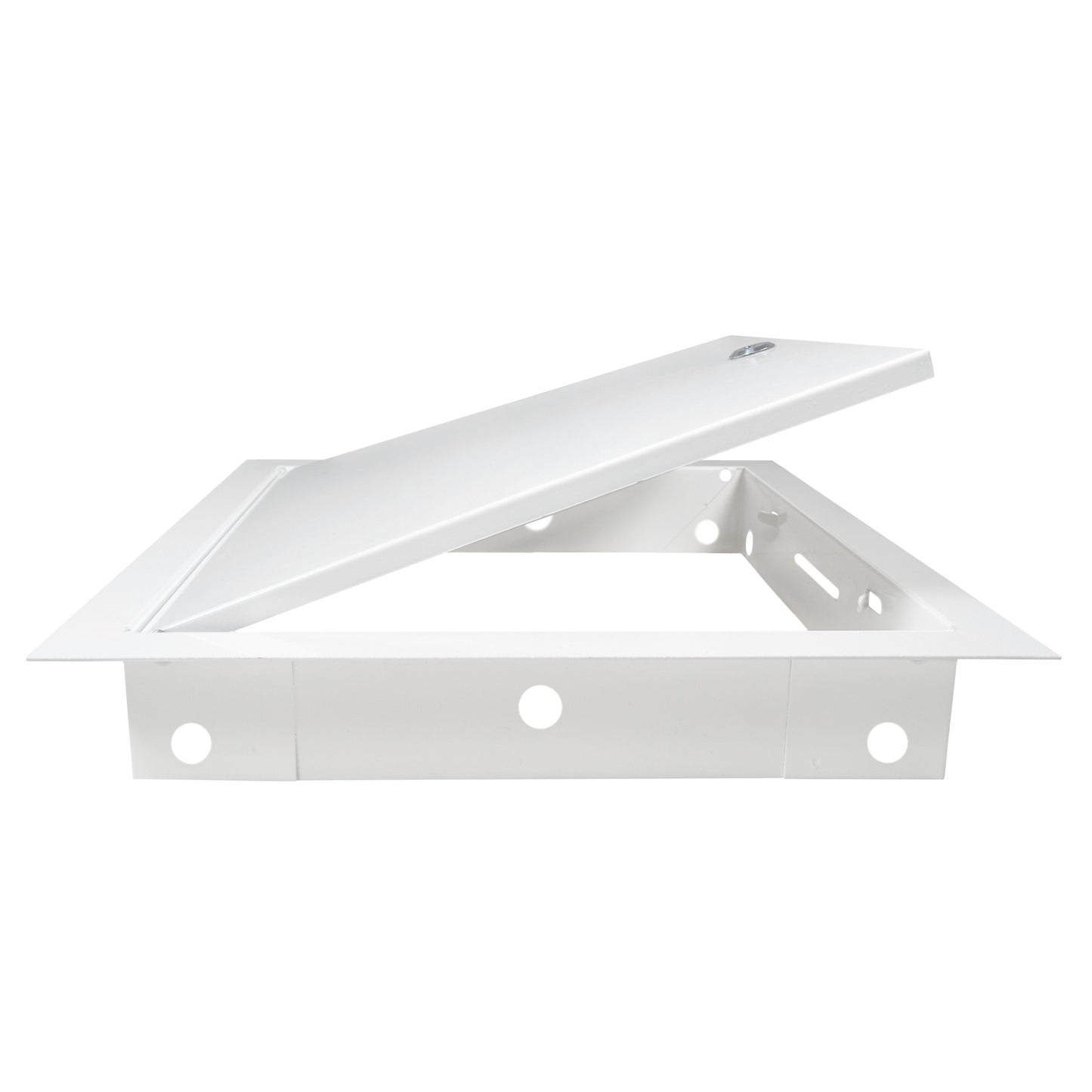 Access Panel Door Metal With Lock, White 200mm x 250mm for Home and Garden Use