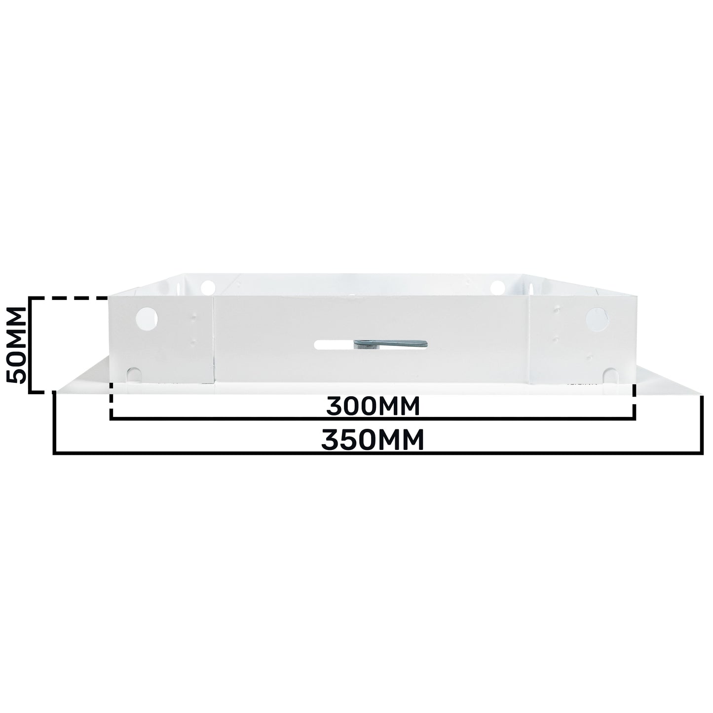 Access Panel Door Metal With Lock, White 200mm x 300mm for Home and Garden Use