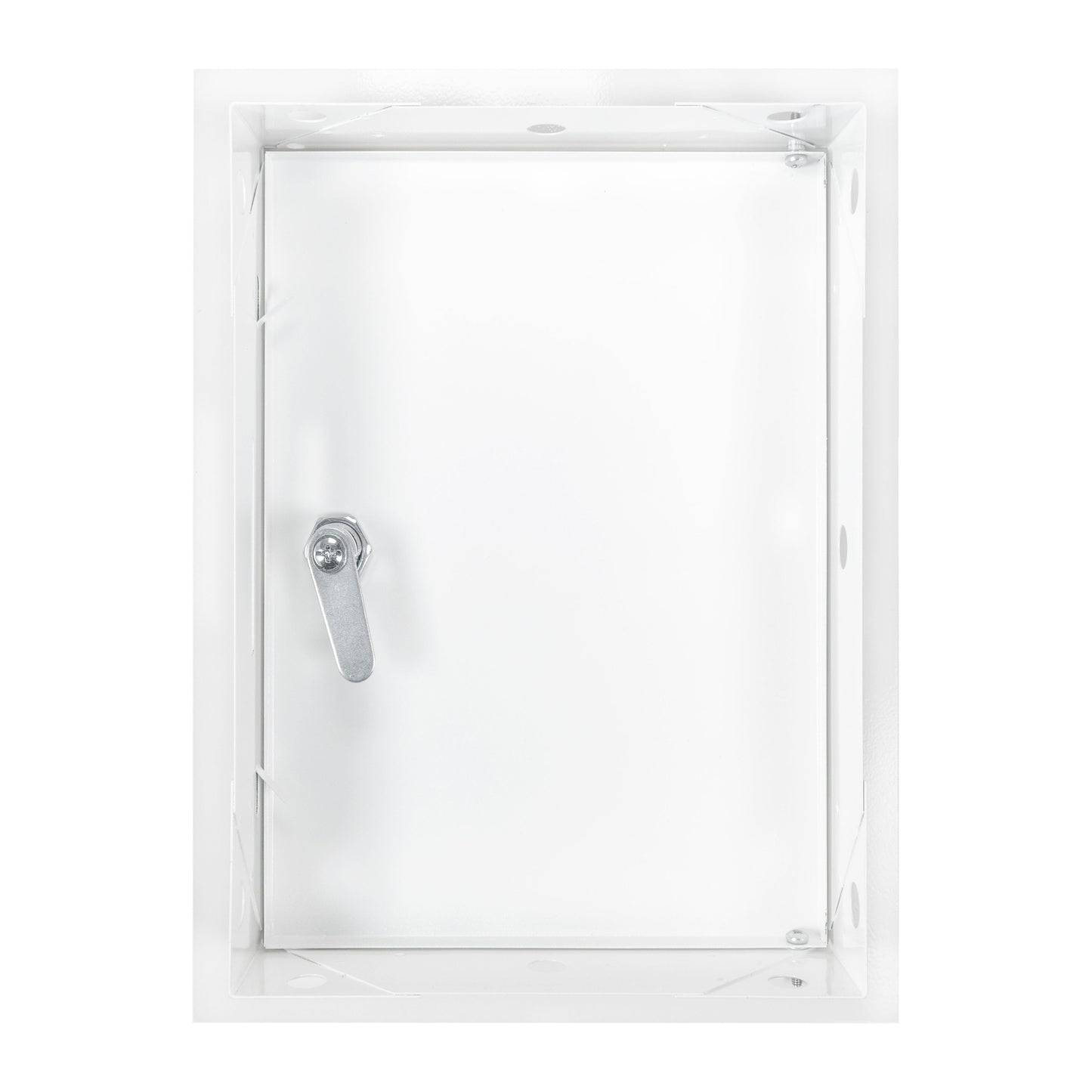 Access Panel Door Metal With Lock, White 200mm x 300mm for Home and Garden Use