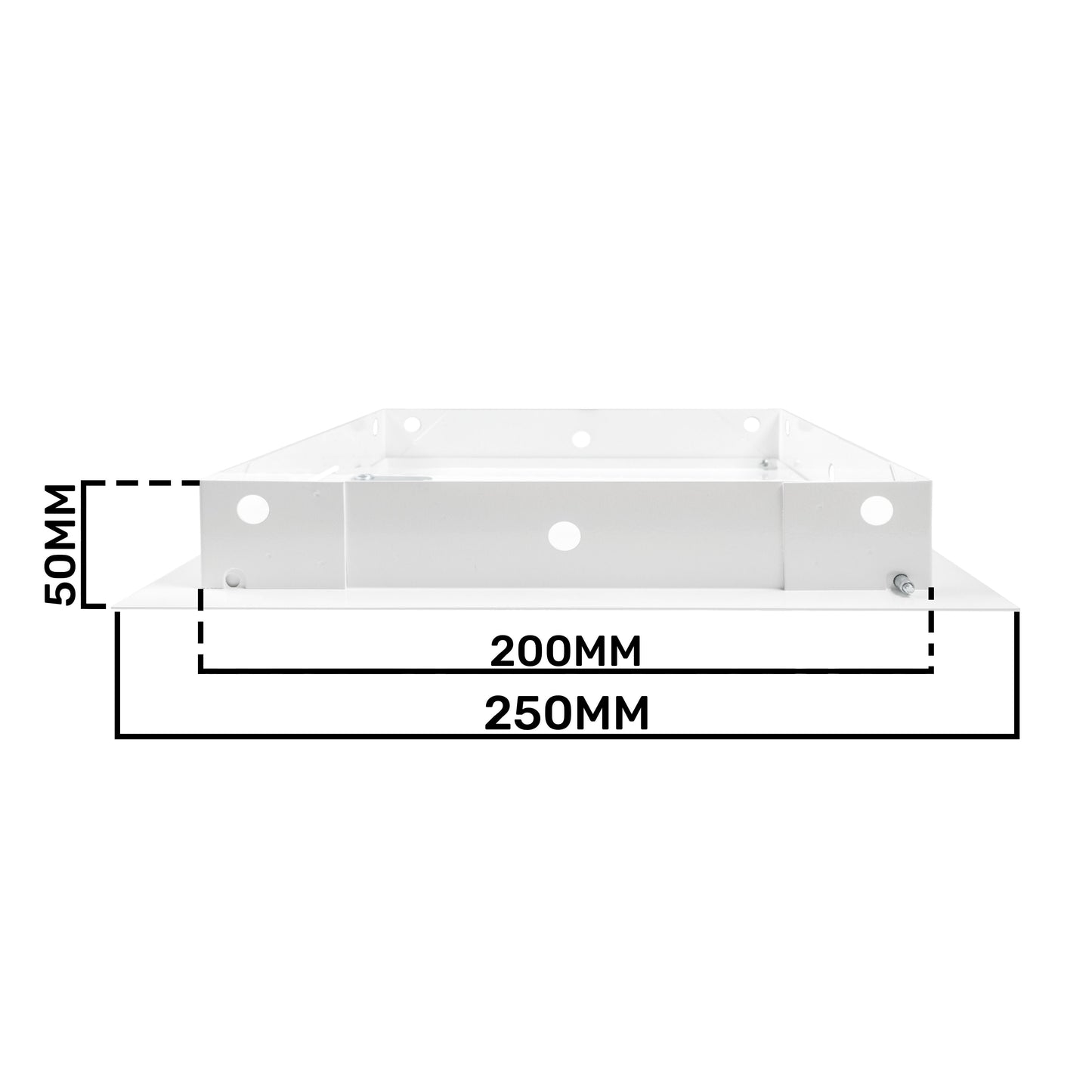 Access Panel Door Metal With Lock, White 200mm x 200mm for Home and Garden Use