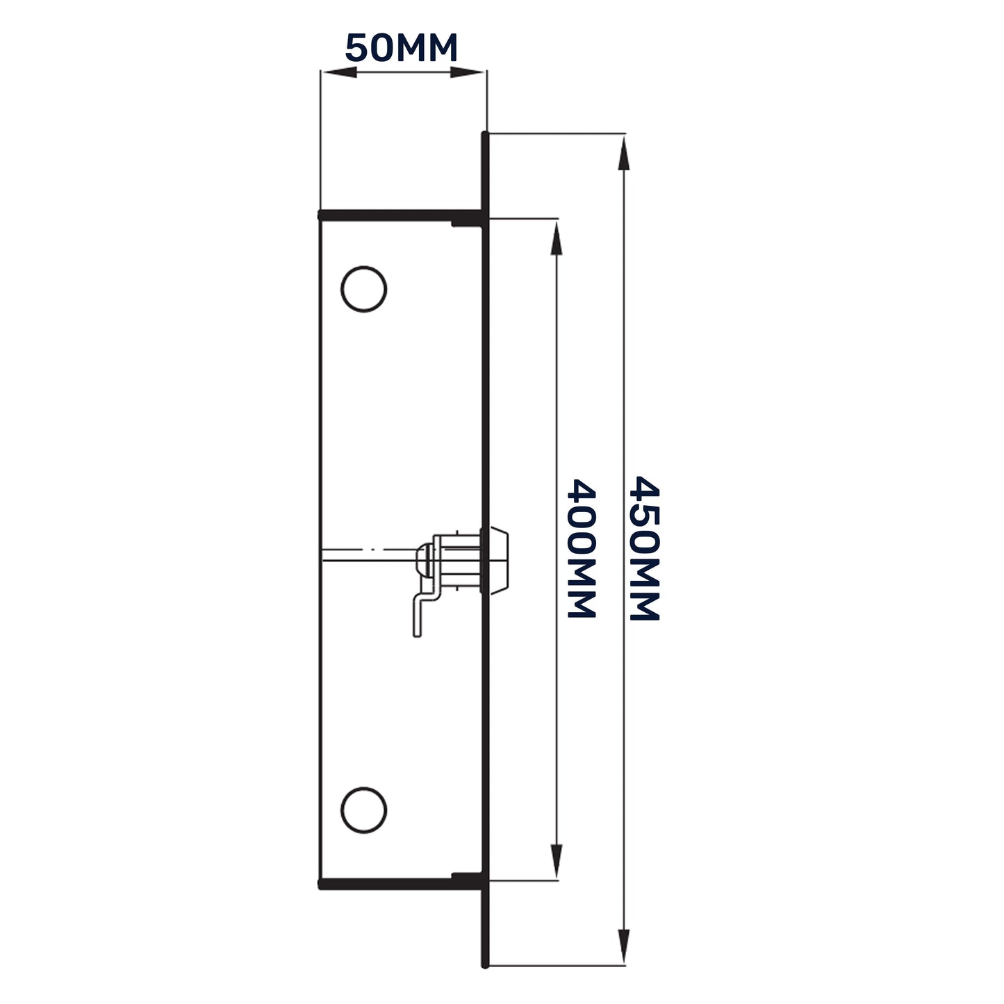 Access Panel Door Metal With Lock, White 400mm x 400mm for Home and Garden Use