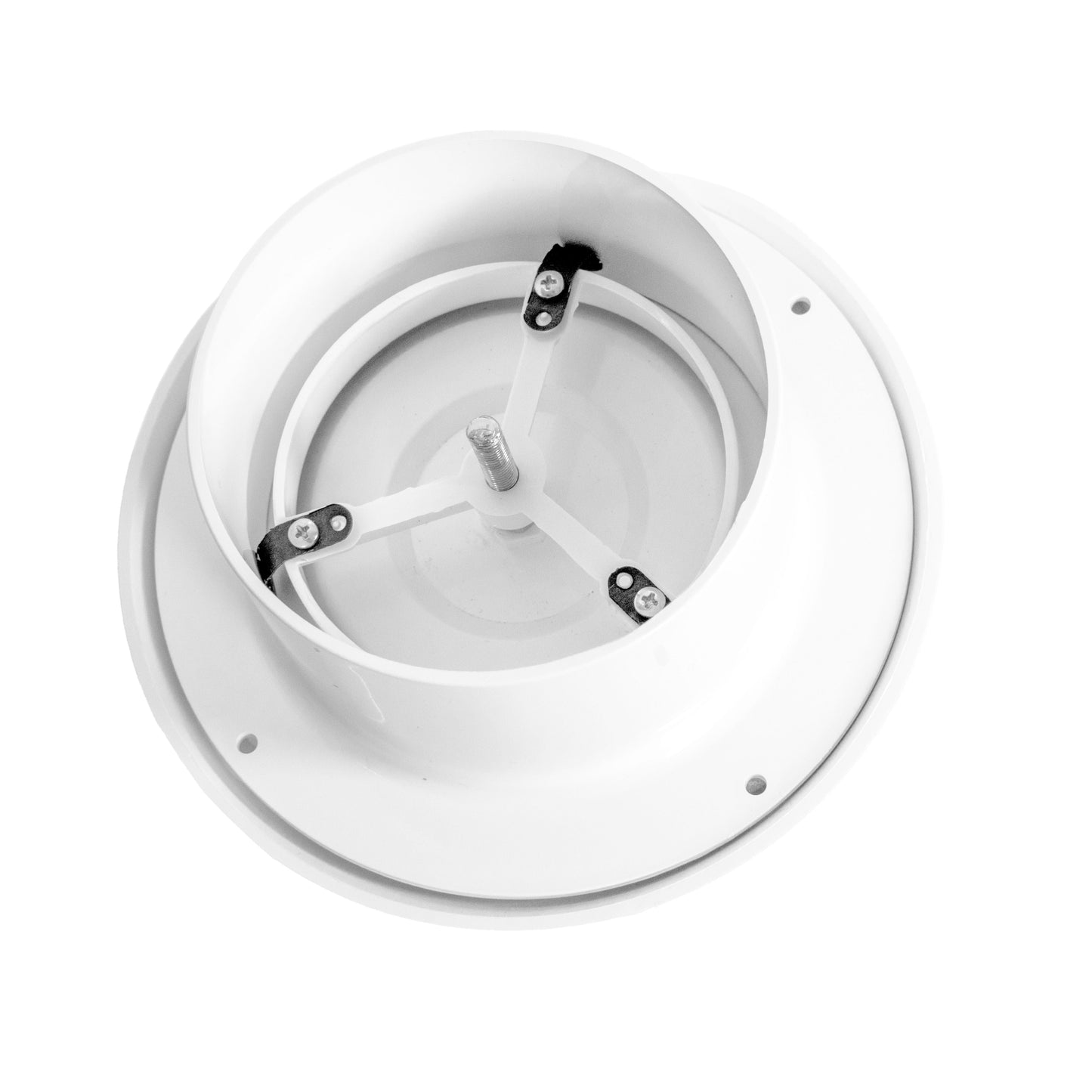 White ABS Extract Ceiling Valve 150mm Water Flow Control Home and Garden Use