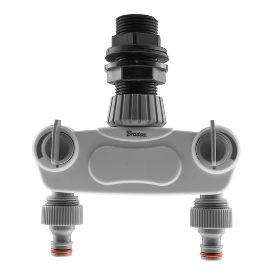 AP Supplies Water Butt Kit 1” BSP with WL 2-Way Valved Manifold
