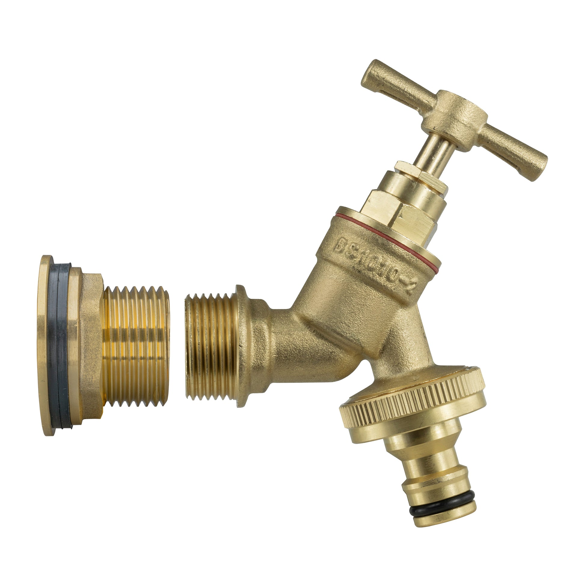 AP Supplies Water Butt Brass Kit 3/4" with Brass Quick Connect Tap and Drill Bit