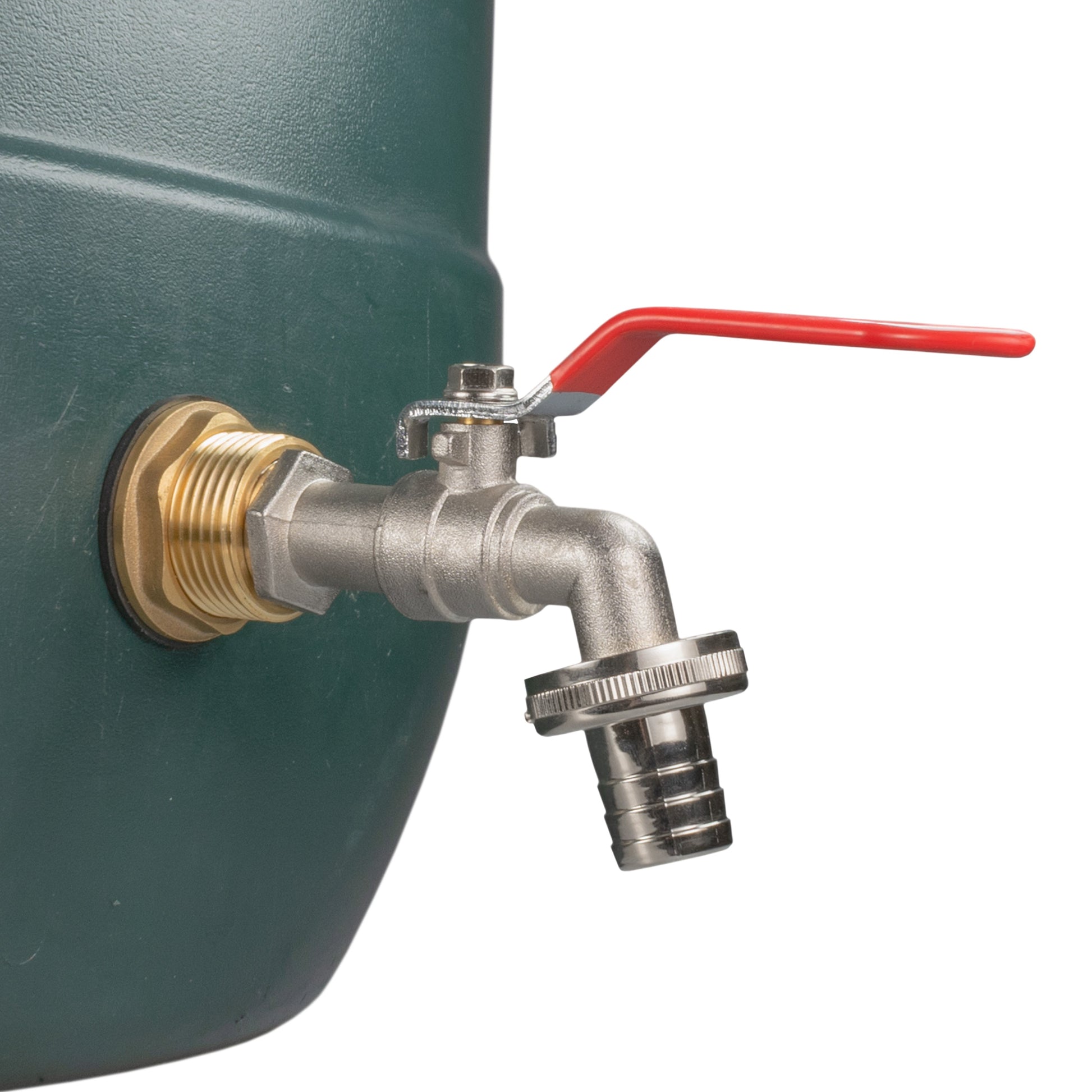 AP Supplies Water Butt Brass Kit 3/4" with Barbed Lever Tap and Drill Bit