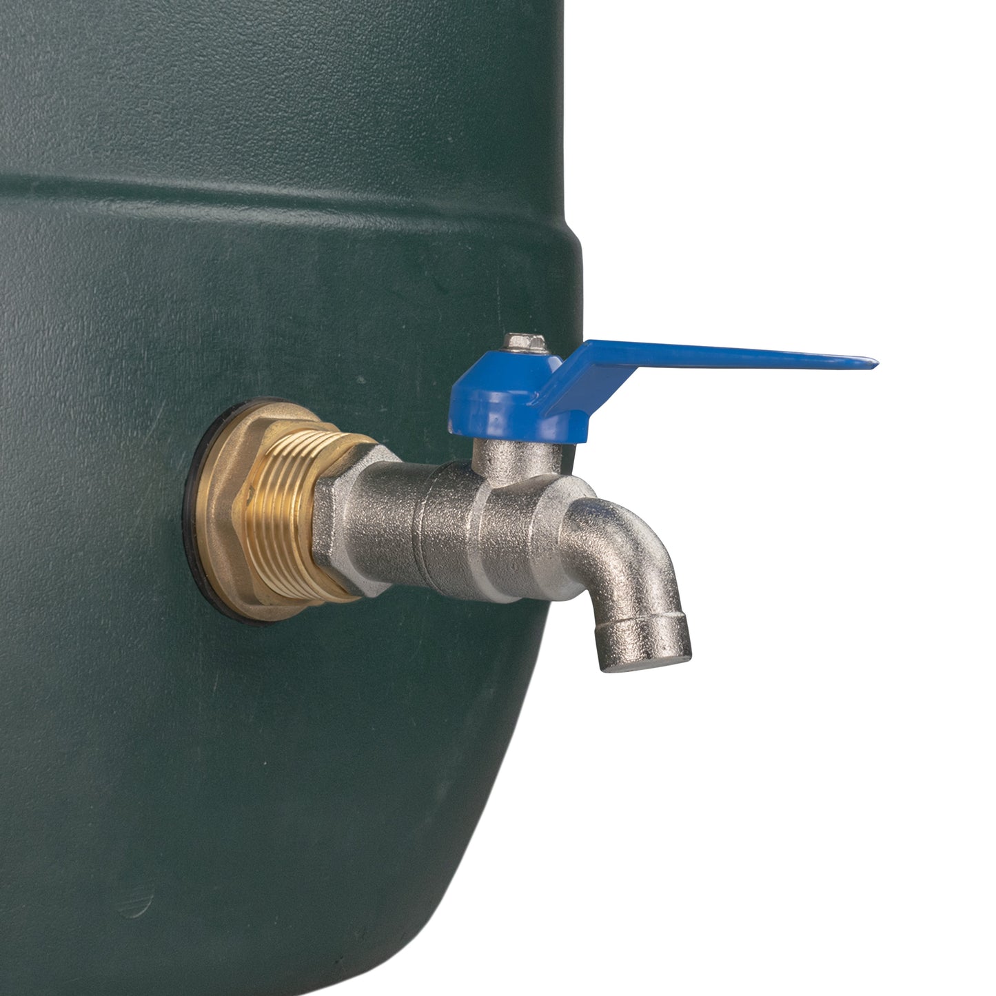 AP Supplies Water Butt Brass Kit 3/4" with Simple Lever Tap and Drill Bit