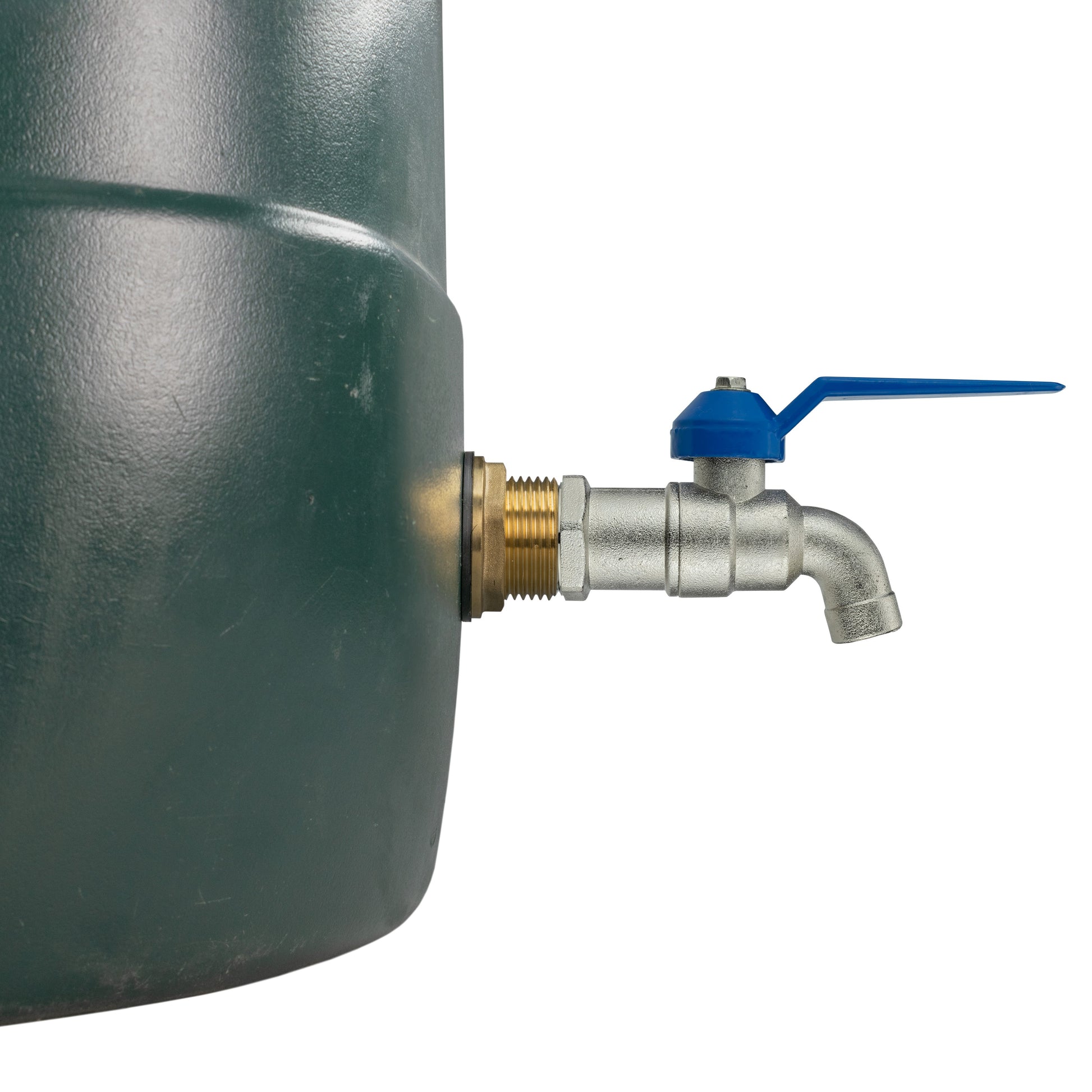 AP Supplies Water Butt Brass Kit 3/4" with Simple Lever Tap and Drill Bit