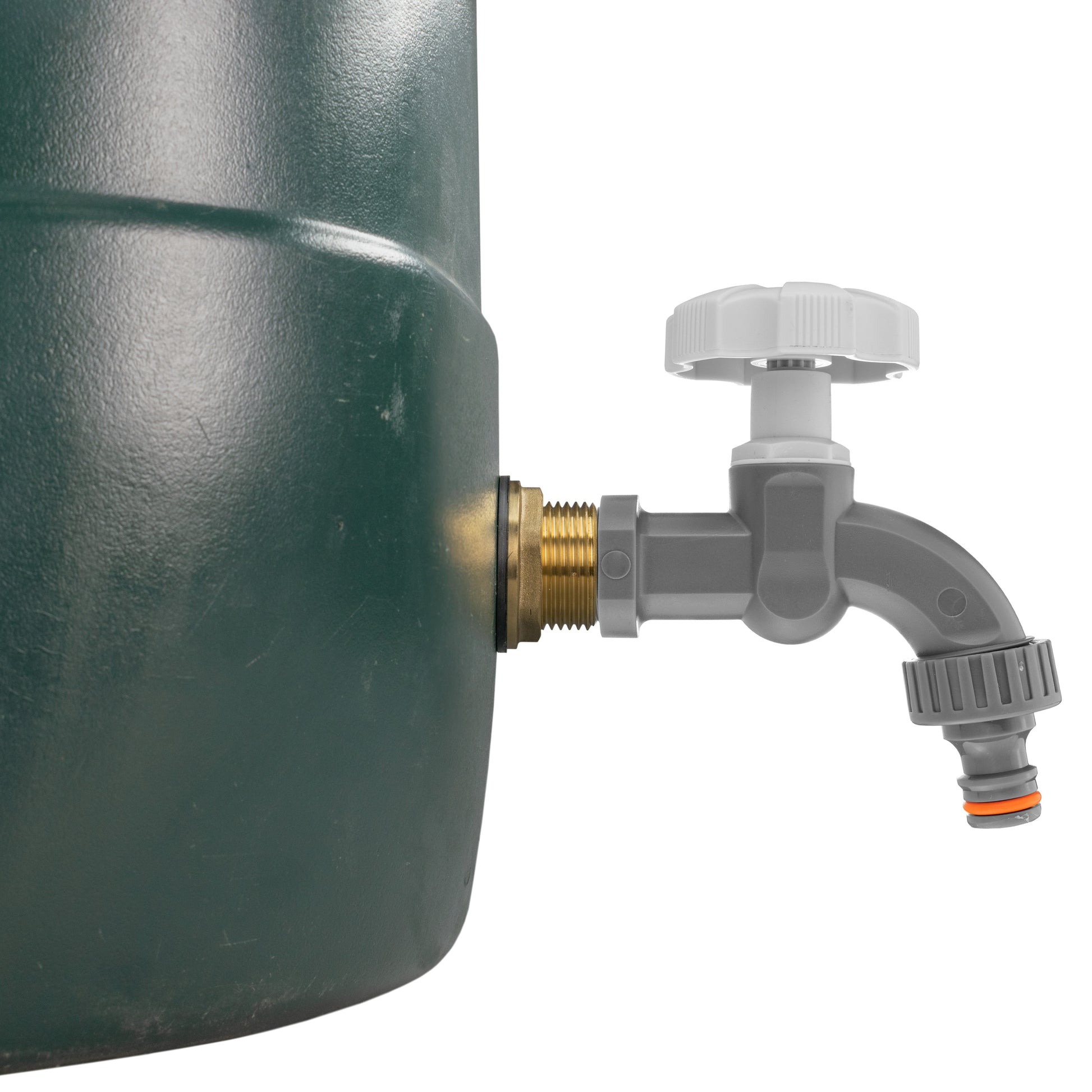 AP Supplies Water Butt Brass Kit 3/4" with Grey Dial Tap and Drill Bit