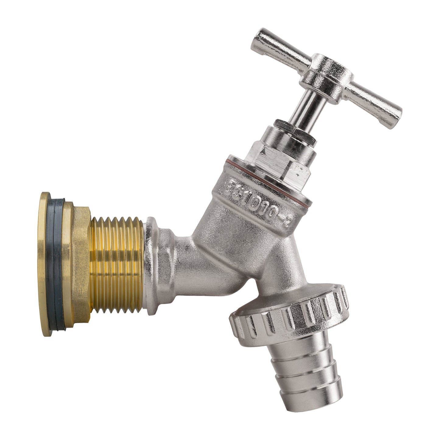 AP Supplies Water Butt Brass Kit 3/4" with Nickel Plated Brass Barbed Tap and Drill Bit
