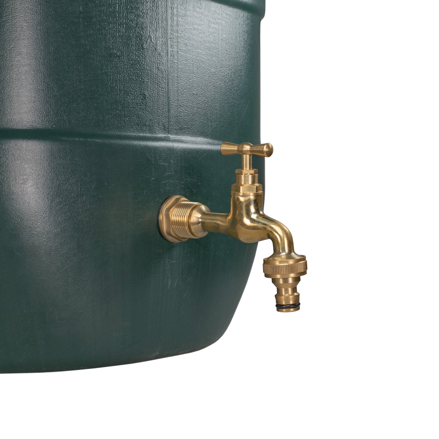 AP Supplies Water Butt Brass Kit 3/4" with Quick Connect Polished Brass Tap and Drill Bit