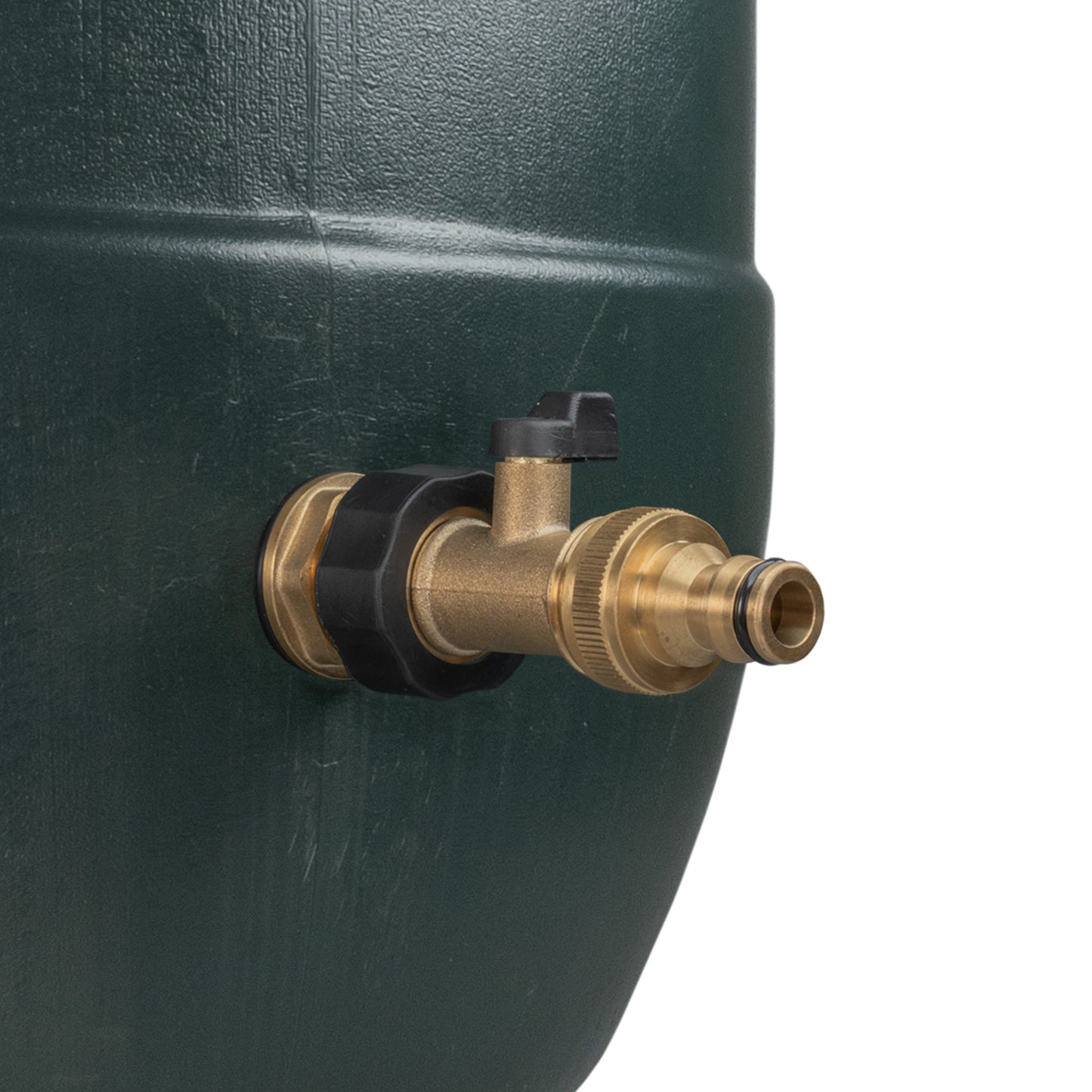 AP Supplies Water Butt Brass Kit 3/4" with Brass Valve + Quick Connect and Drill Bit