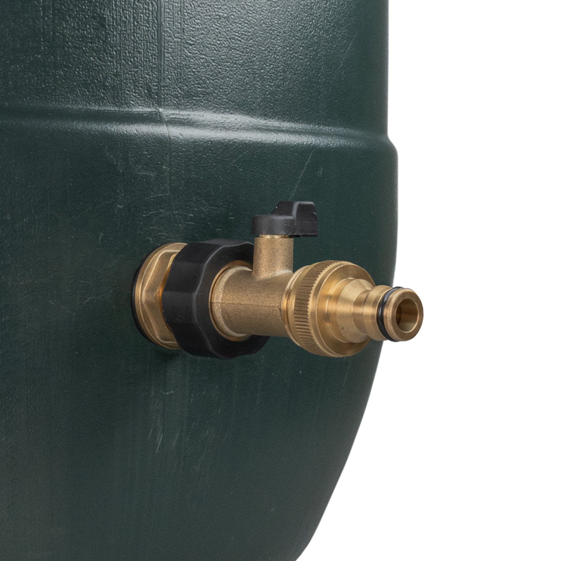 AP Supplies Water Butt Brass Kit 3/4" with Brass Valve + Quick Connect and Drill Bit
