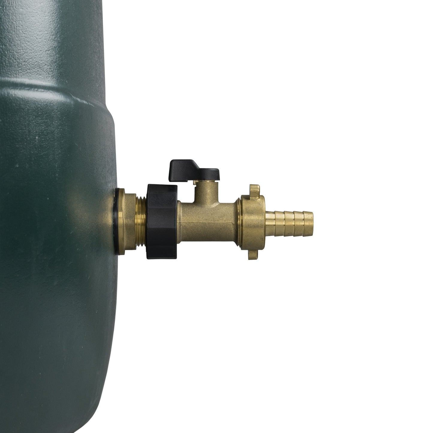 AP Supplies Water Butt Brass Kit 3/4" with Brass Valve + 13mm Barb and Drill Bit