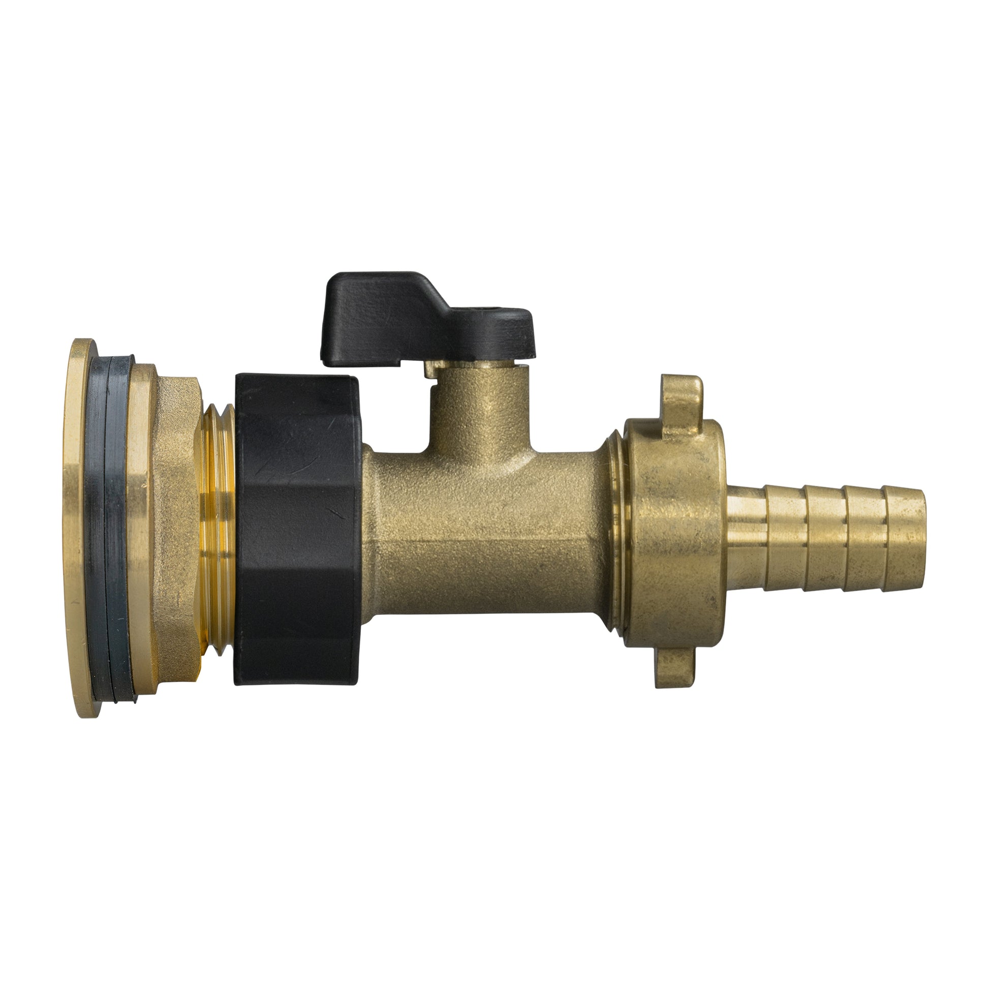 AP Supplies Water Butt Brass Kit 3/4" with Brass Valve + 13mm Barb and Drill Bit