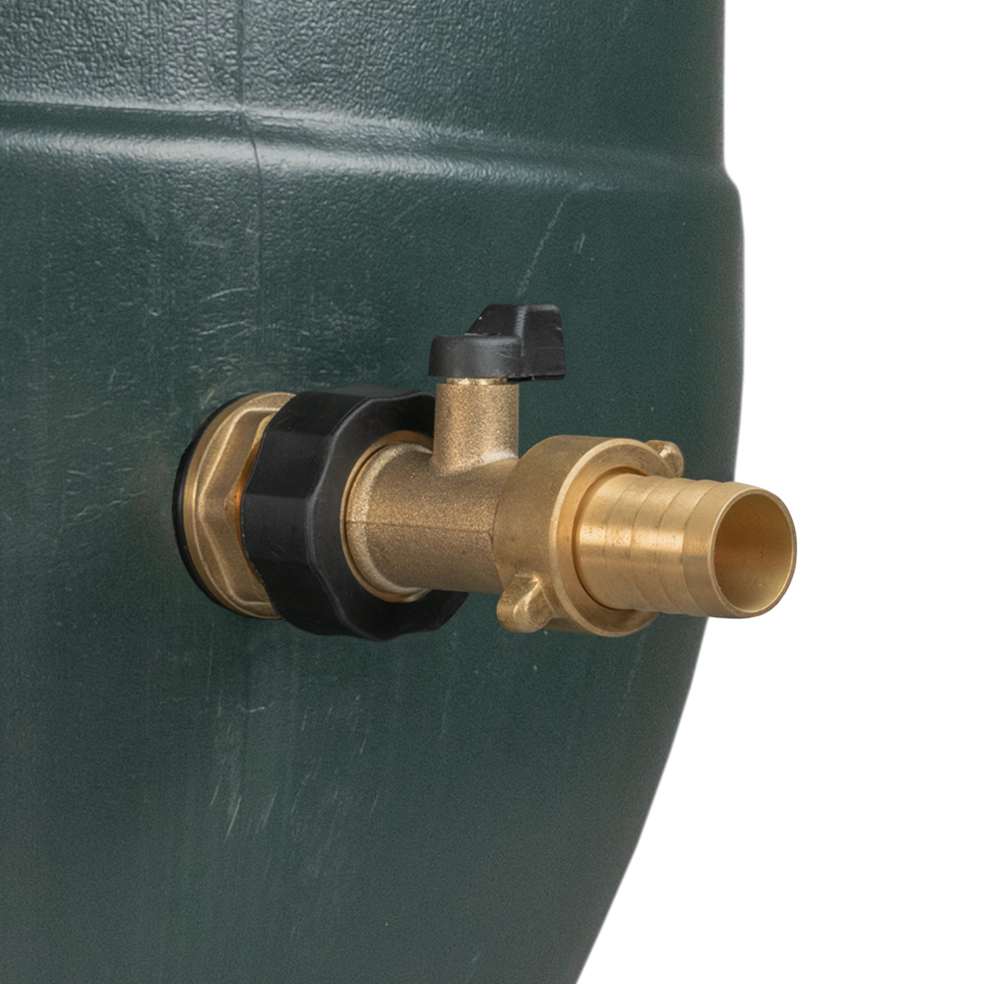 AP Supplies Water Butt Brass Kit 3/4" with Brass Valve + 19mm Barb and Drill Bit