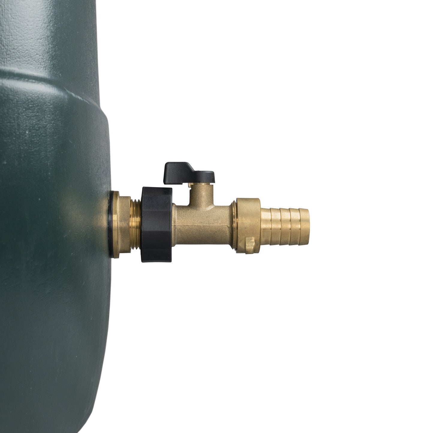 AP Supplies Water Butt Brass Kit 3/4" with Brass Valve + 19mm Barb and Drill Bit