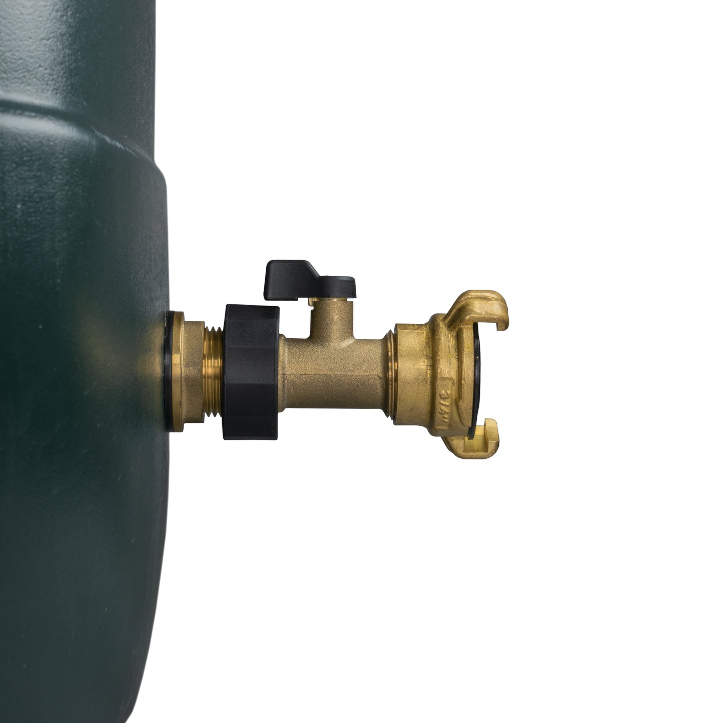 AP Supplies Water Butt Brass Kit 3/4" with Brass Valve + Geka and Drill Bit