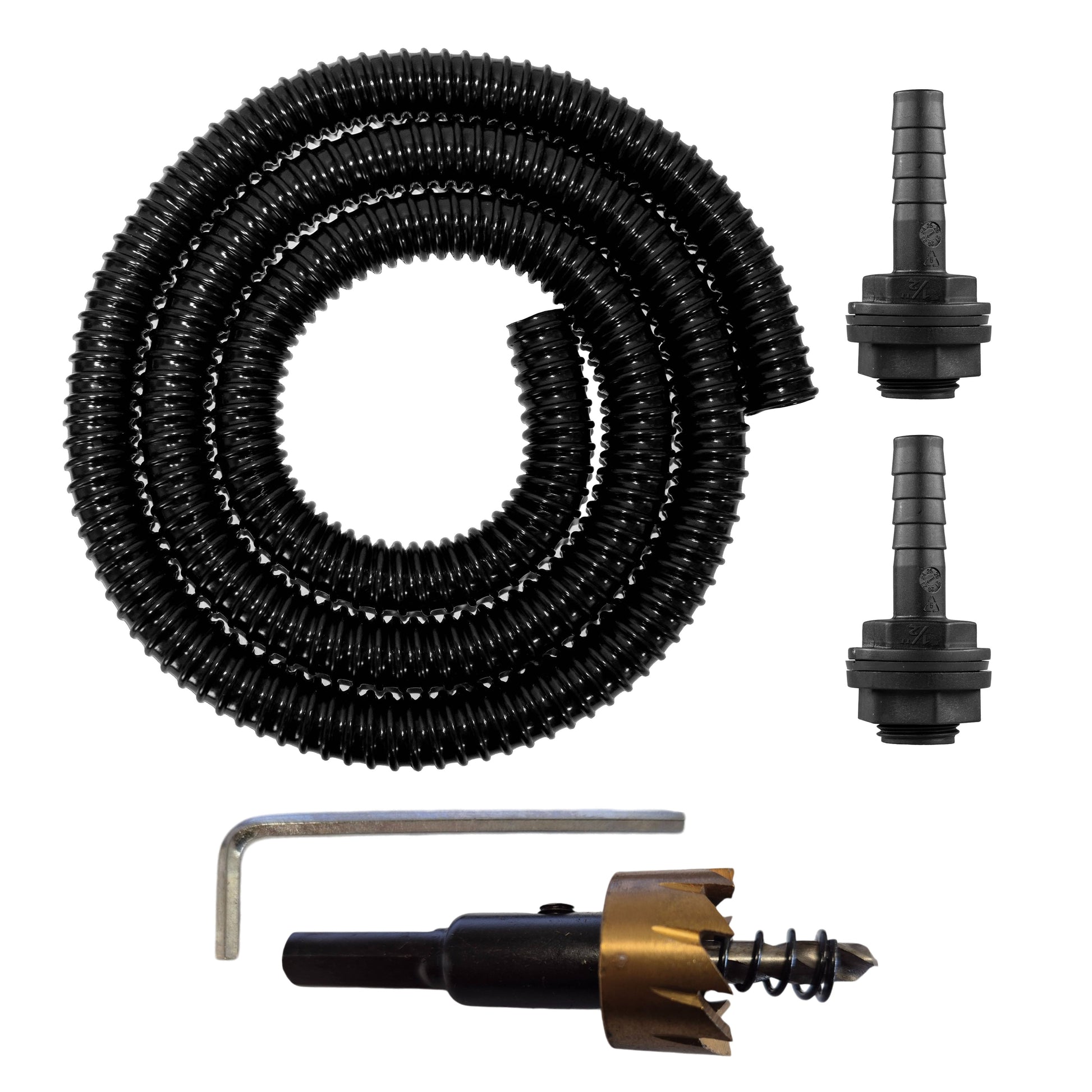 AP Supplies 1/2" Water Butt Linking Kit and Drill Bit - 1m set