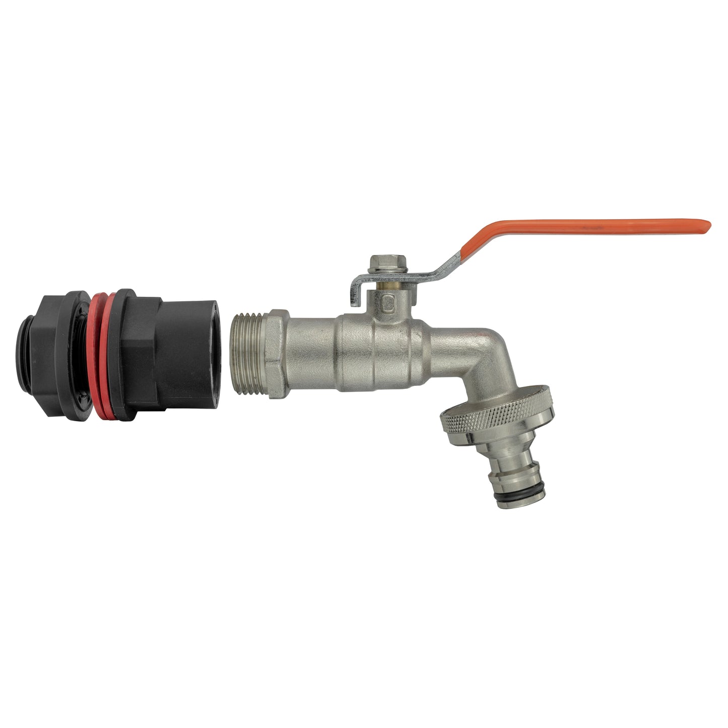 Water Butt Kit 1/2in with Quick Connect Lever Tap Hose Connector Set Tap Adapter