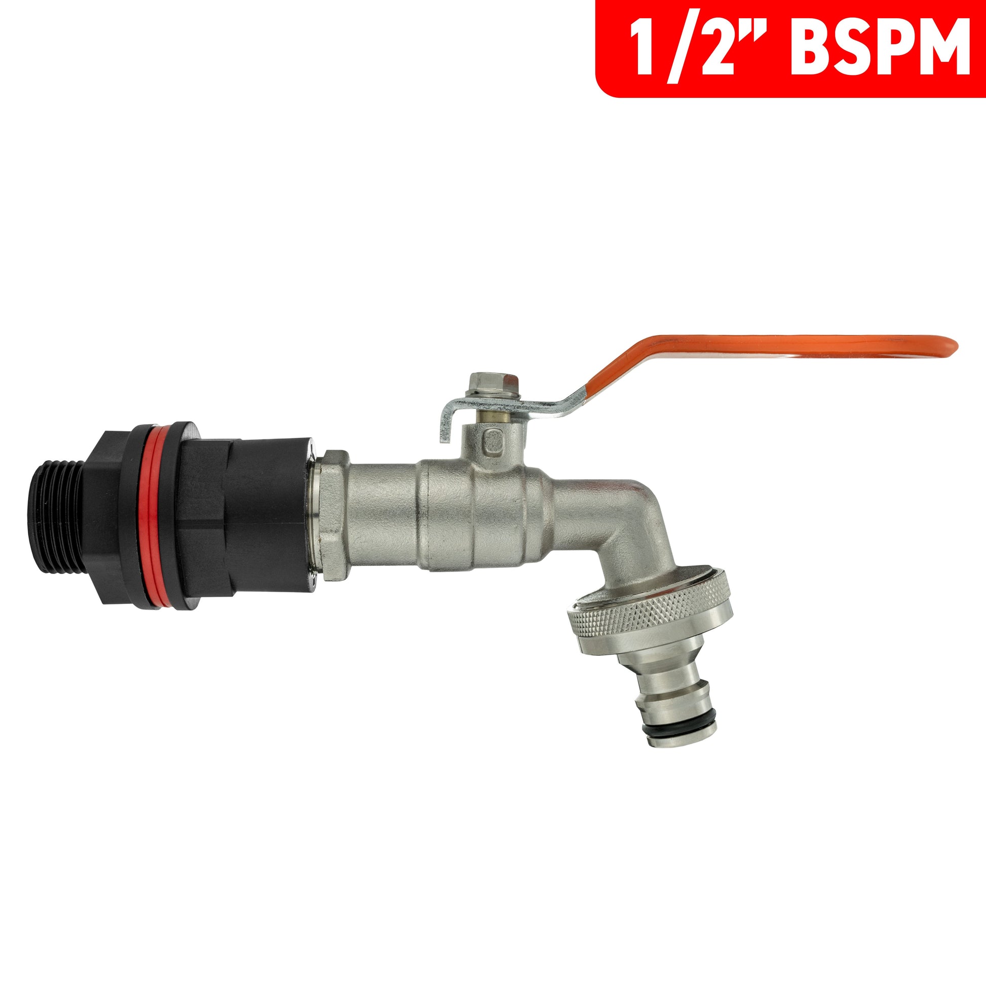 AP Supplies Water Butt Kit 1/2" with Quick Connect Lever Tap and Drill Bit