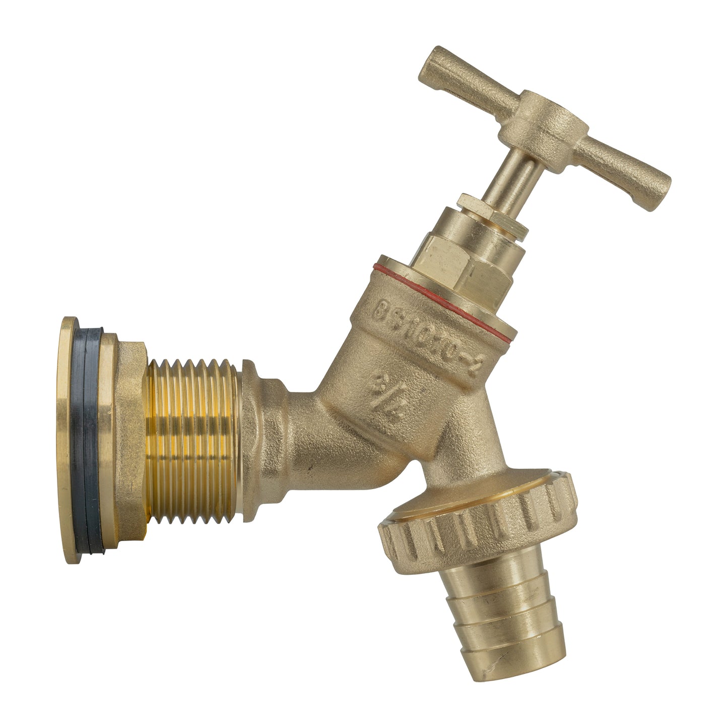 AP Supplies Water Butt Brass Kit 1" with Brass Barbed Tap and Drill Bit