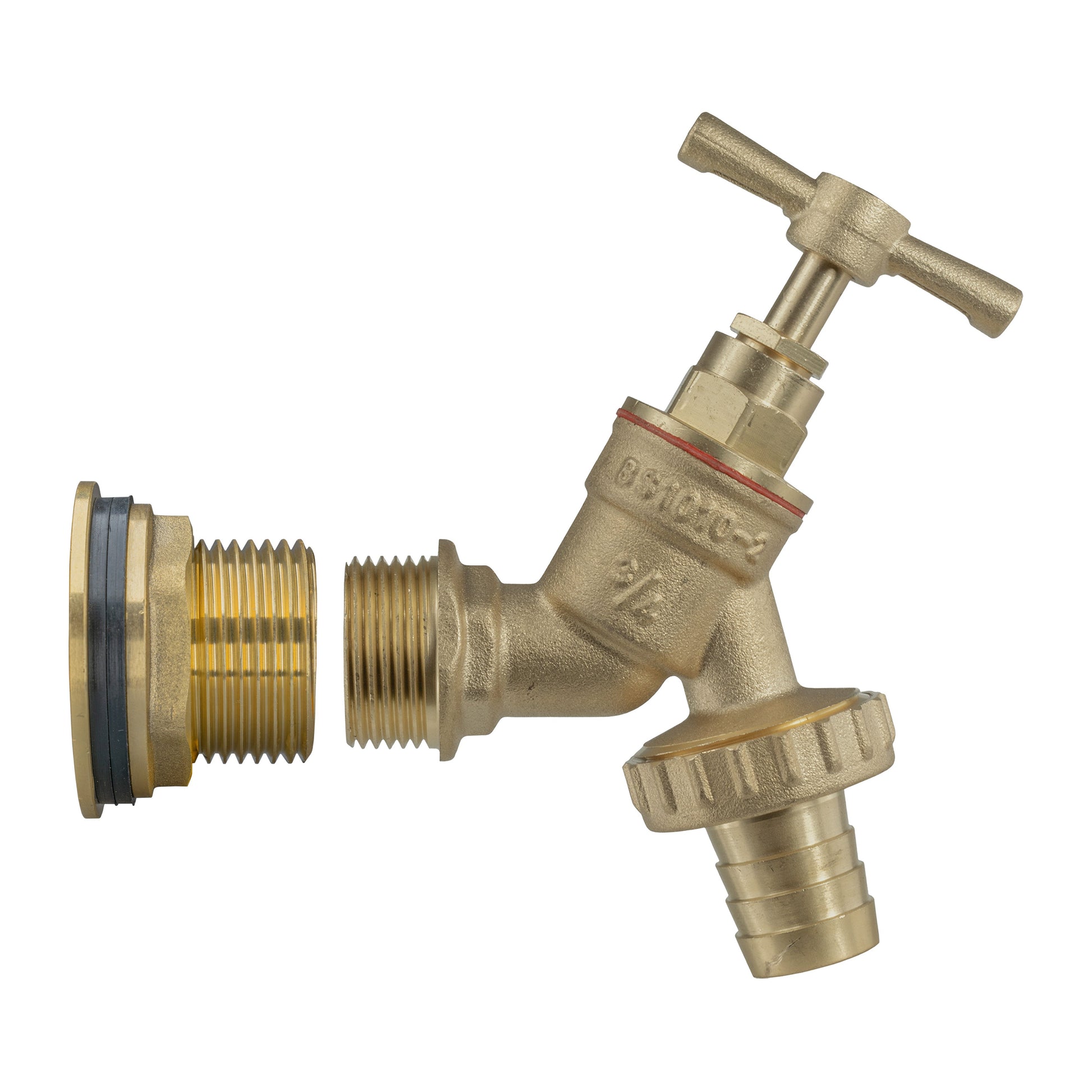 AP Supplies Water Butt Brass Kit 1" with Brass Barbed Tap and Drill Bit