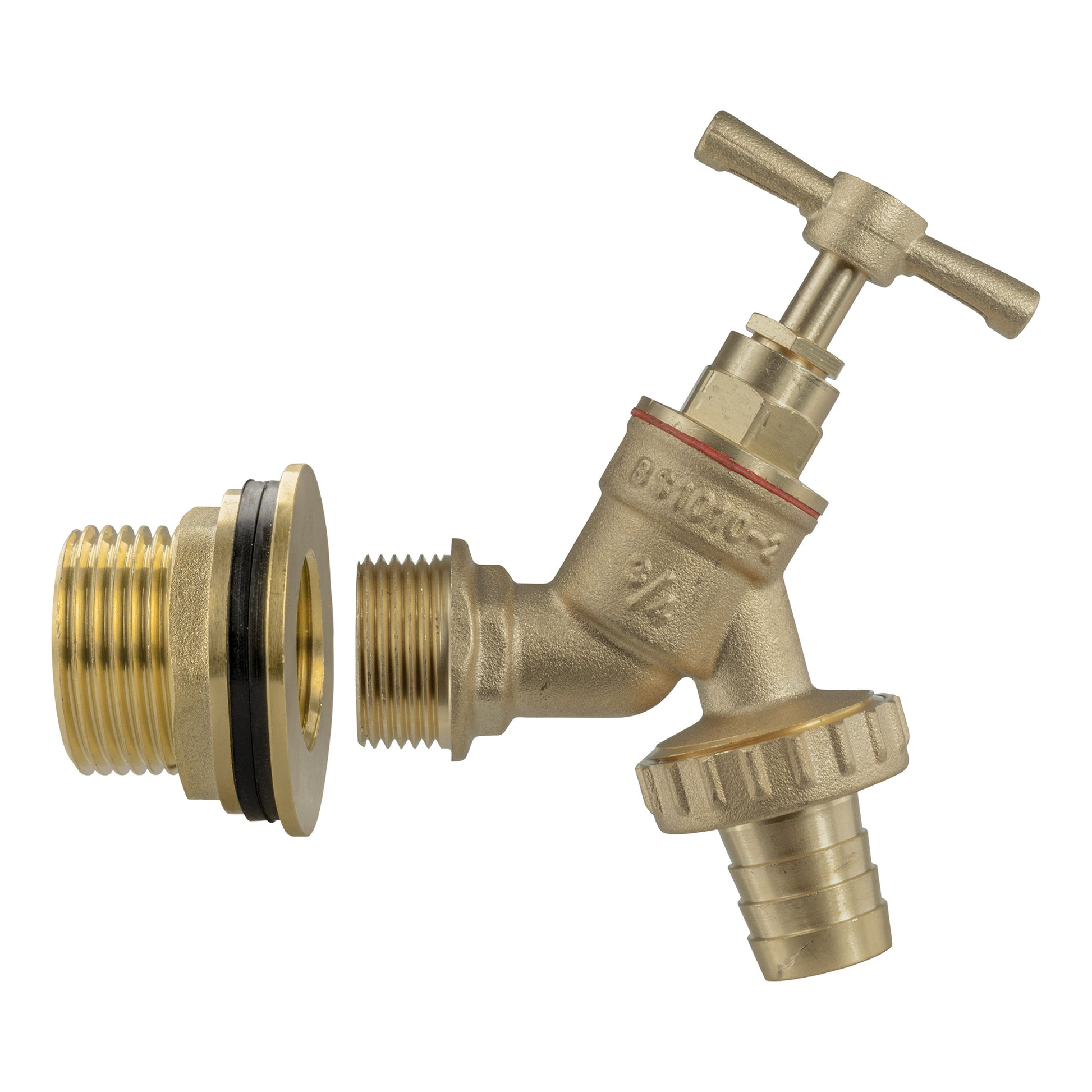 AP Supplies Water Butt Brass Kit 1" with Brass Barbed Tap and Drill Bit