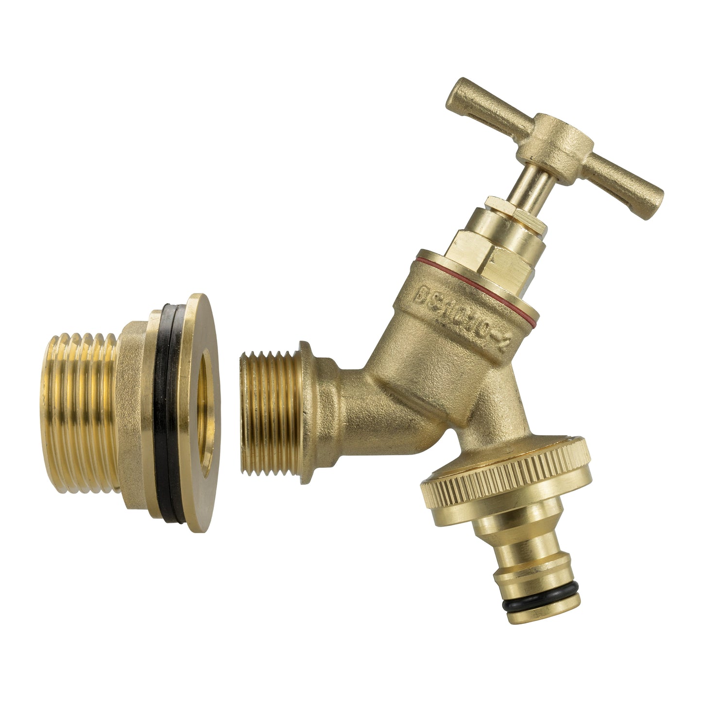 AP Supplies Water Butt Brass Kit 1" with Brass Quick Connect Tap and Drill Bit